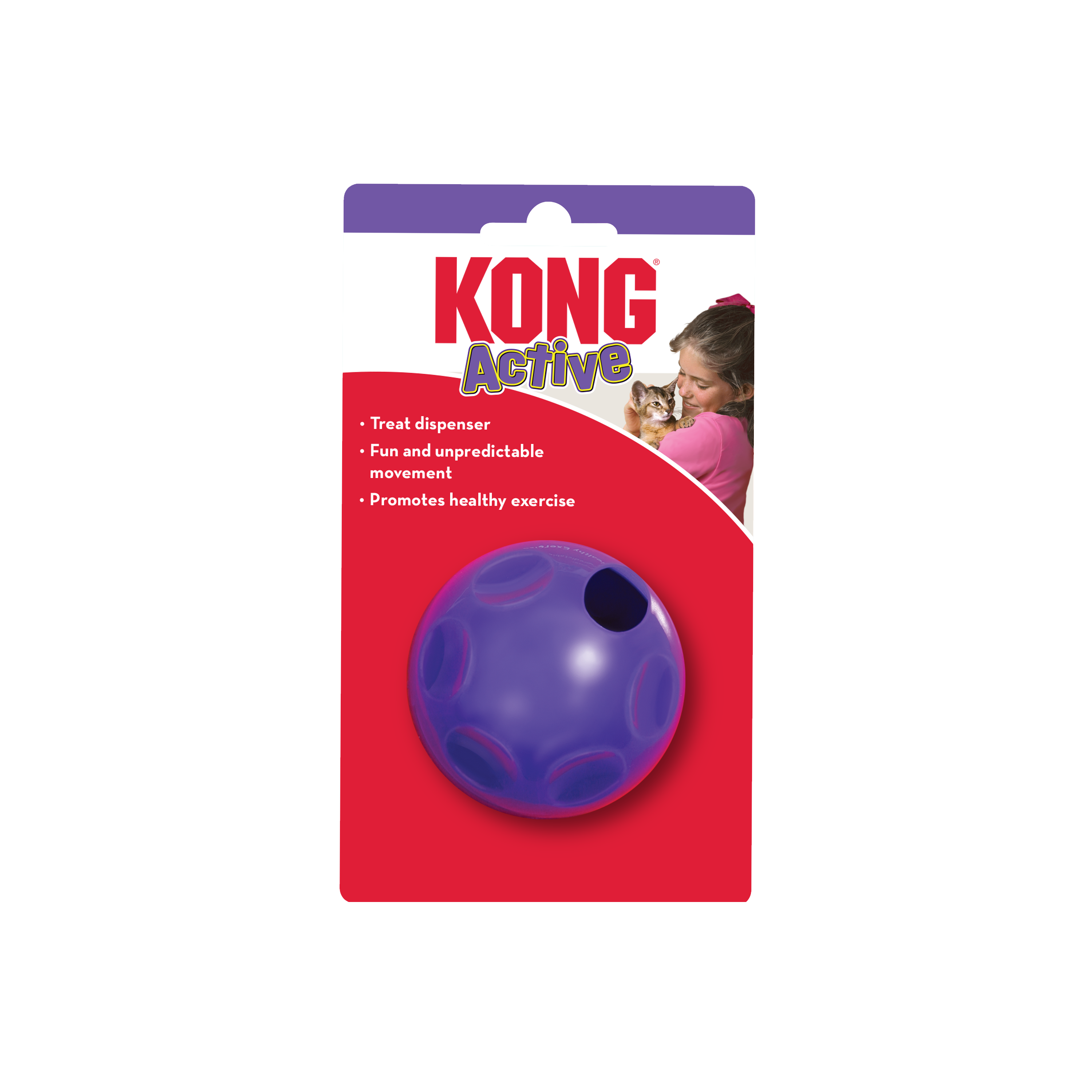 Boule de distribution de friandises pour chat onpack image du produit