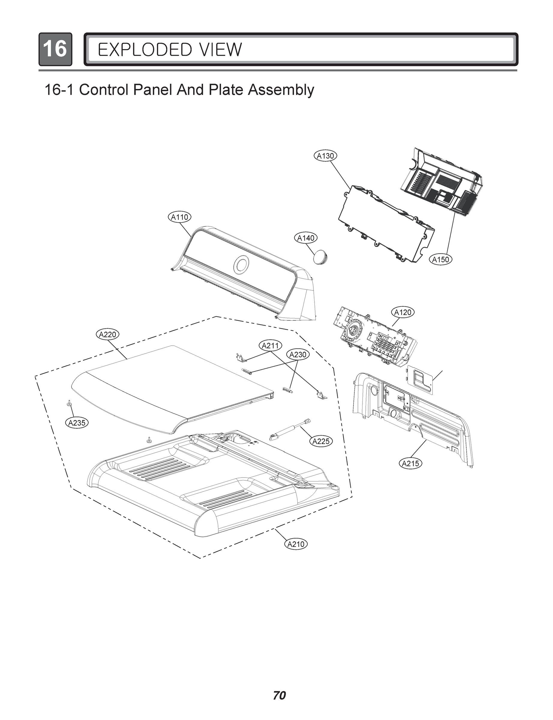 CONTROL PANEL AND PLATE ASSEMBLY