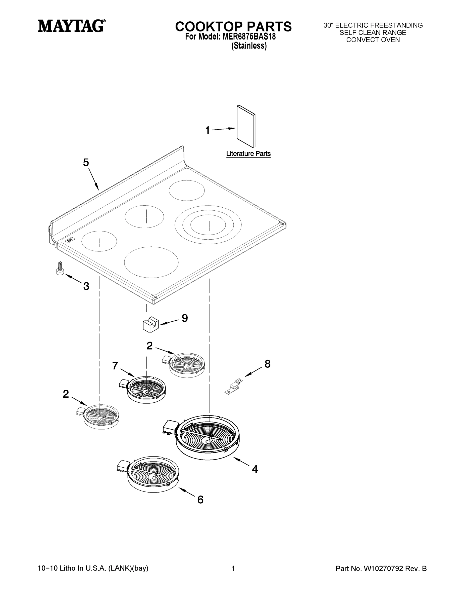 01 - COOKTOP PARTS