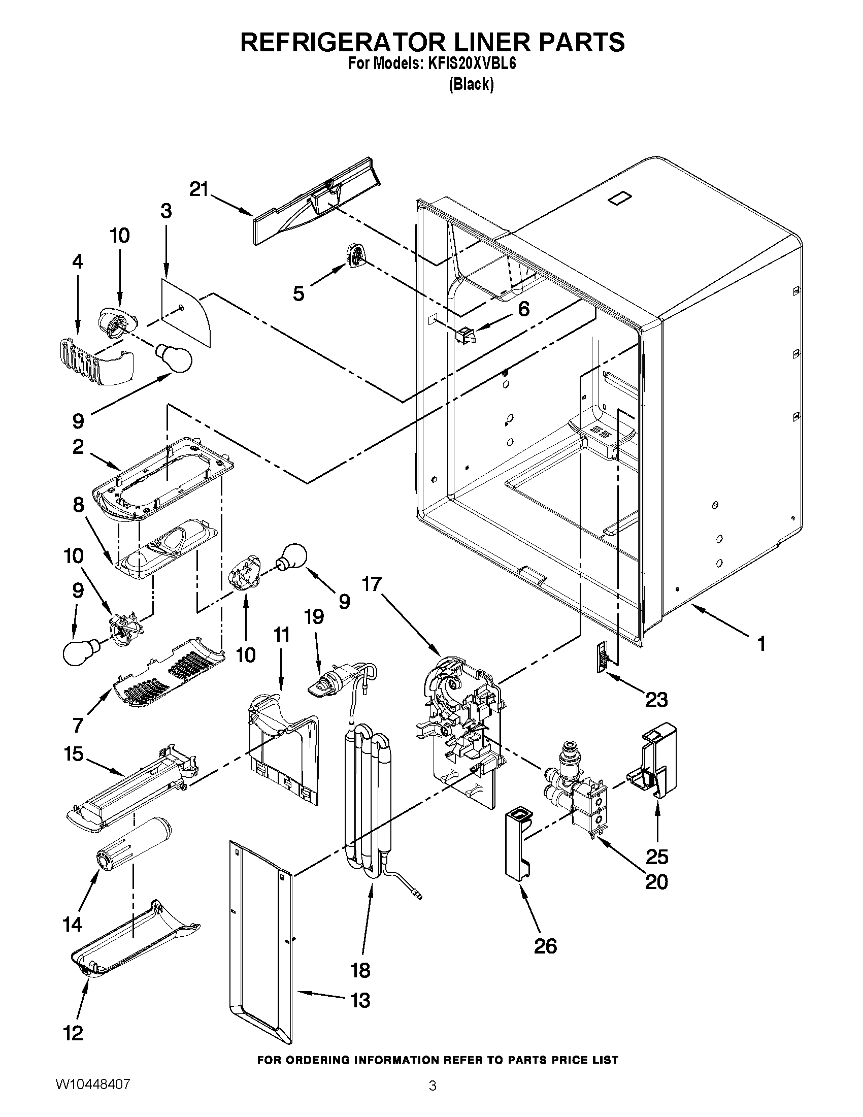 02 - REFRIGERATOR LINER PARTS