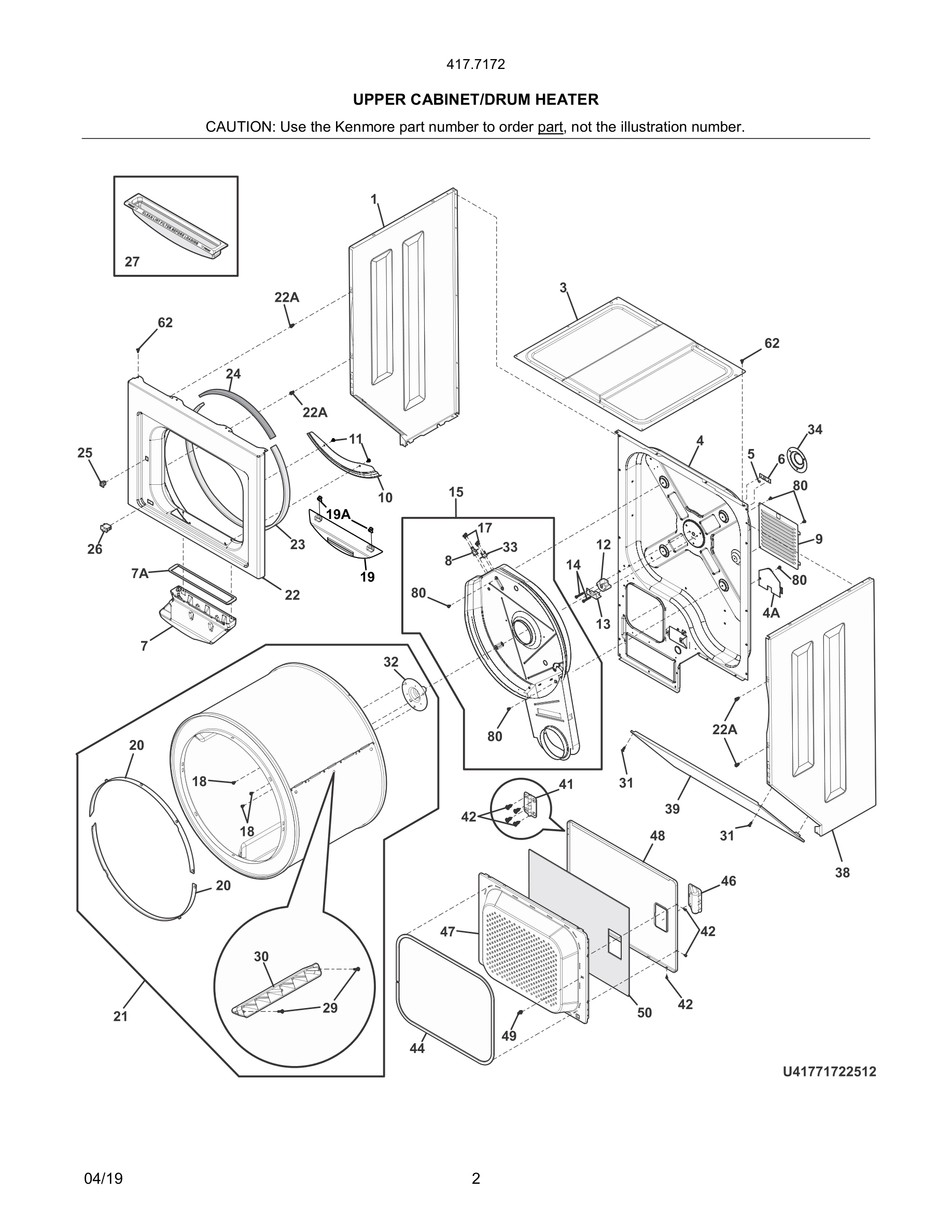 03 - UPPER CABINET/DRUM HEATER