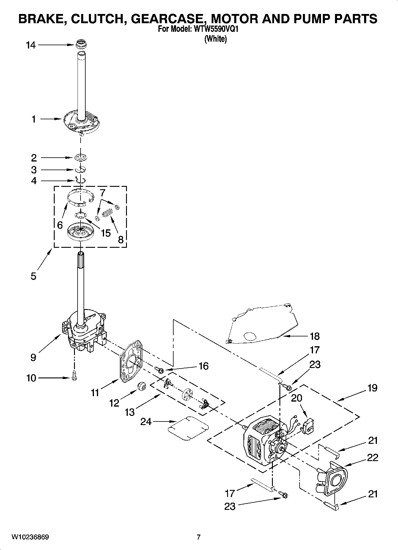 04 - BRAKE, CLUTCH, GEARCASE, MOTOR AND PUMP PARTS
