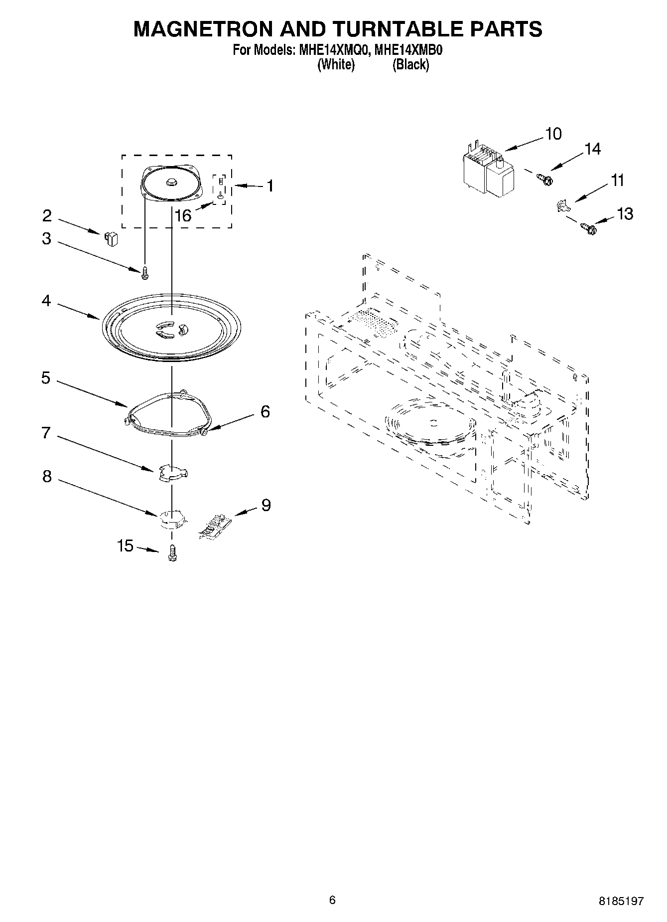 05 - MAGNETRON AND TURNTABLE PARTS