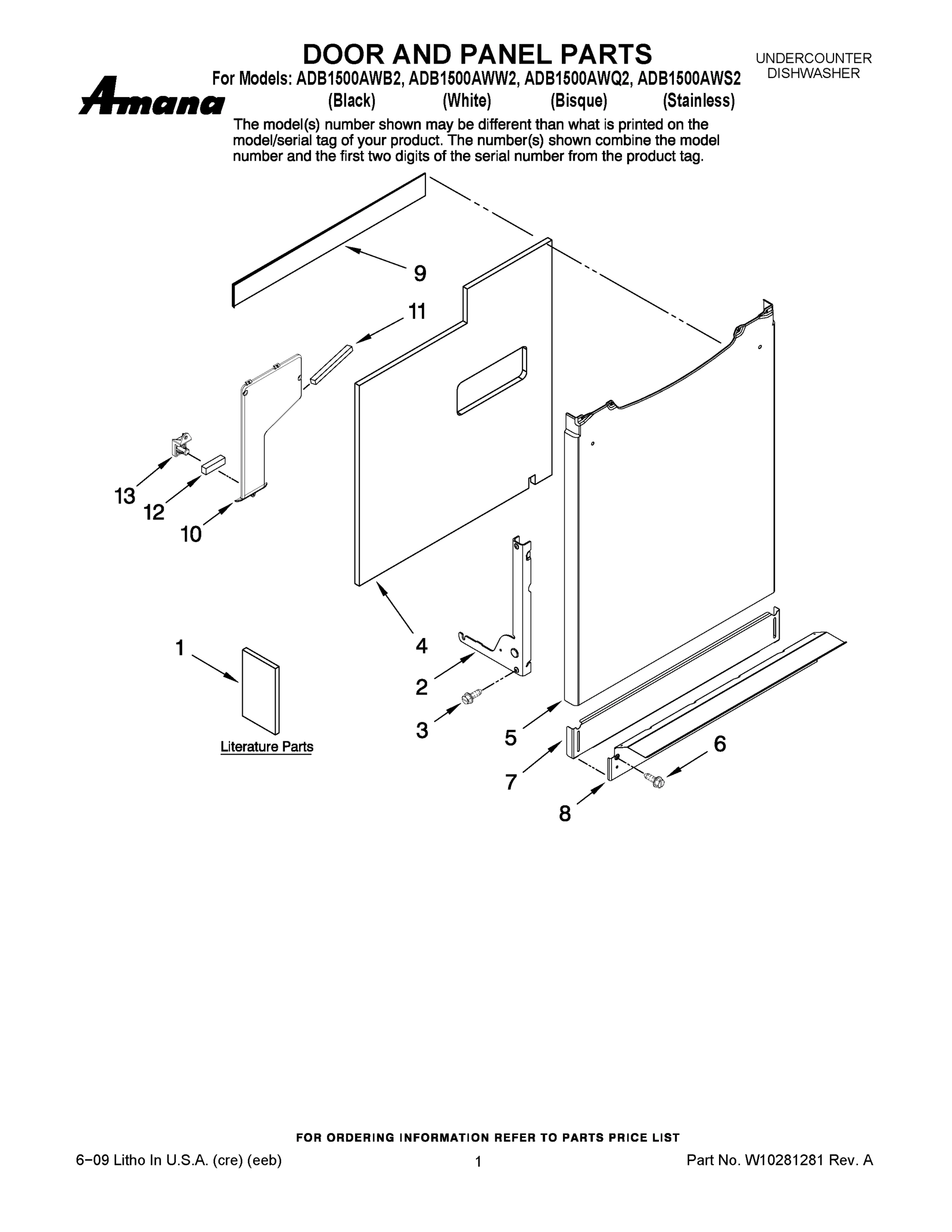 01 - DOOR AND PANEL PARTS