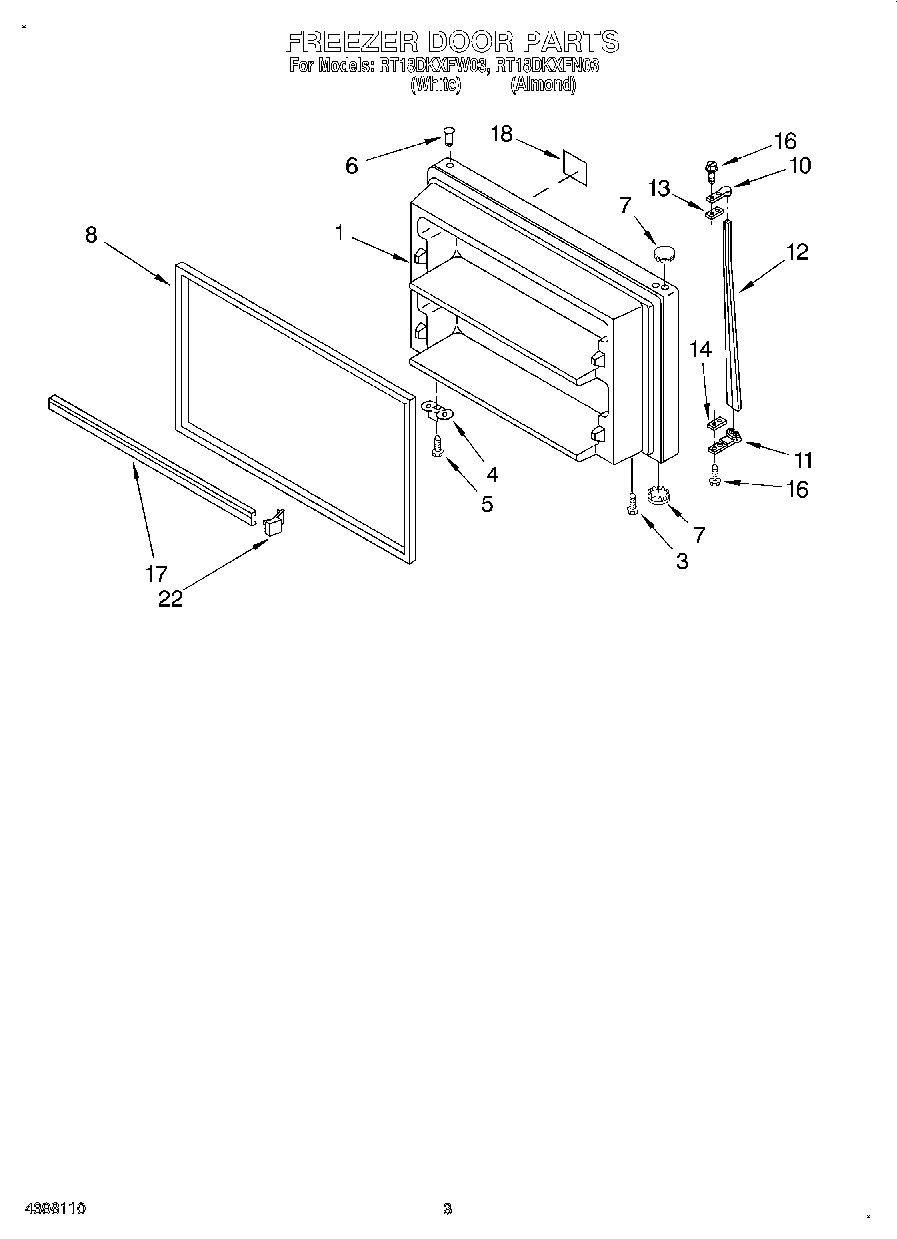 02 - FREEZER DOOR