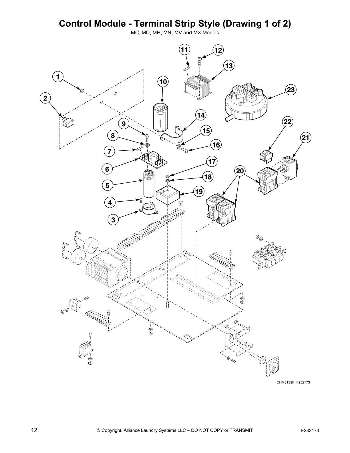 Control Module - Terminal Strip Style (Drawing 1 of 2)