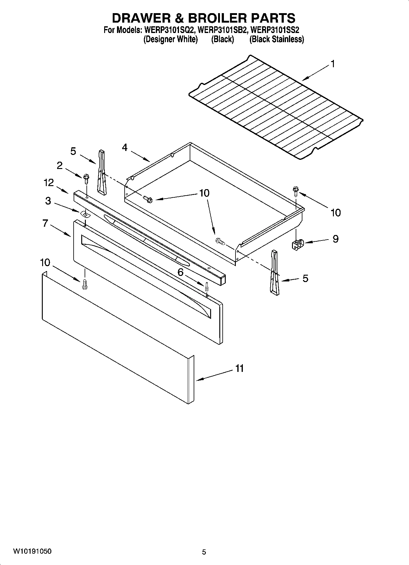 04 - DRAWER & BROILER PARTS