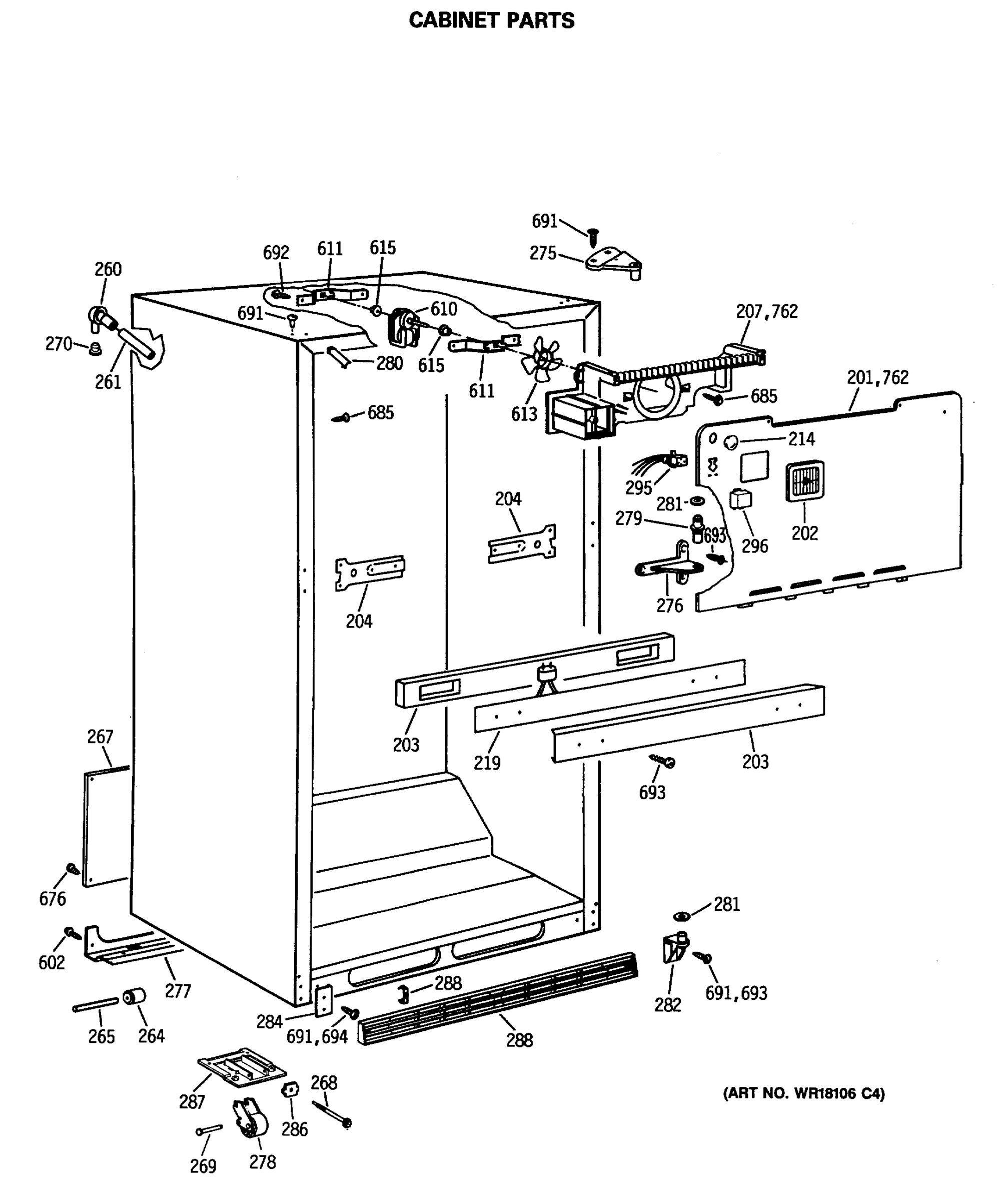 CABINET PARTS