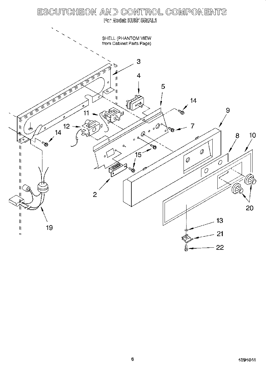 04 - ESCUTCHEON AND CONTROL COMPONENTS