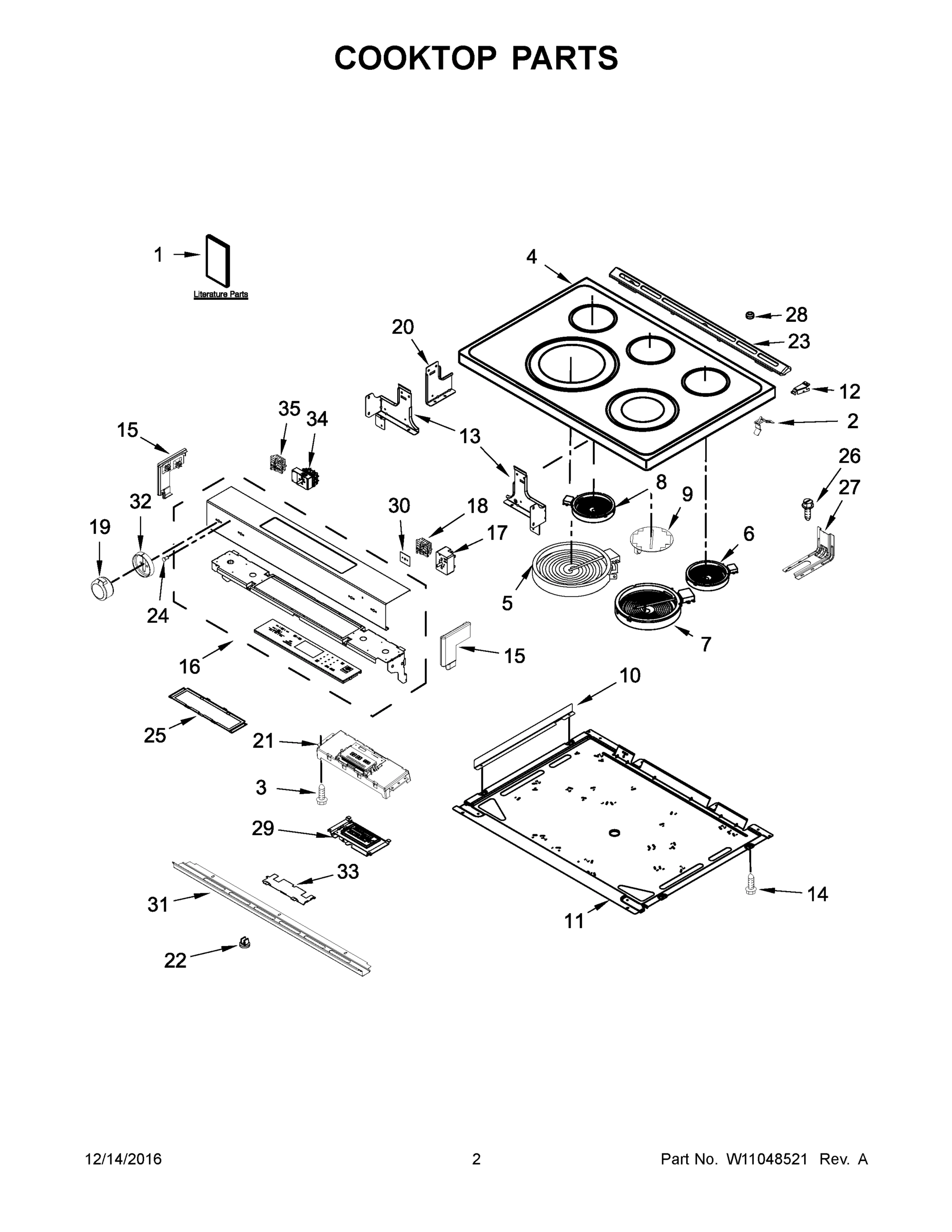 02 - COOKTOP PARTS