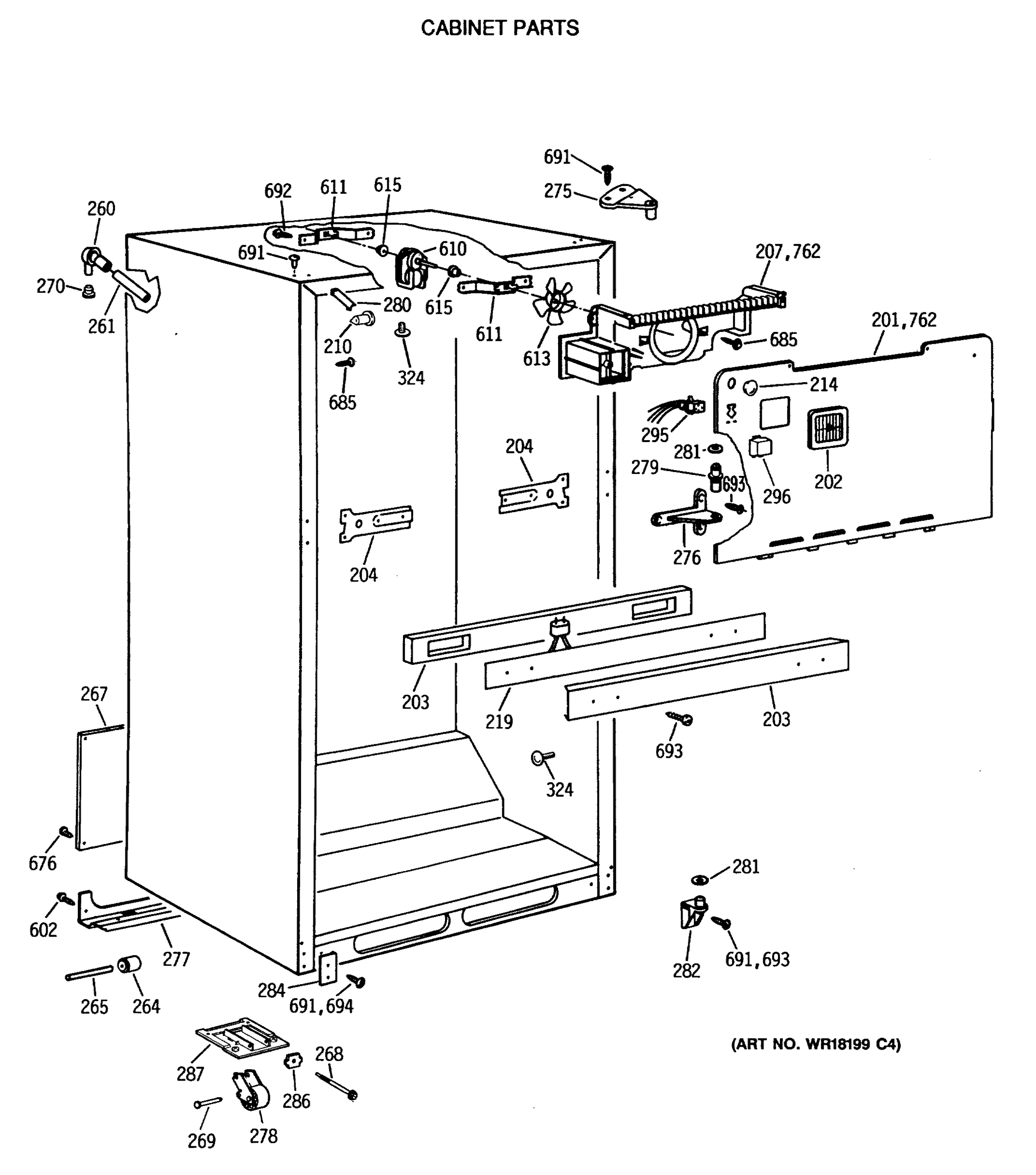 CABINET PARTS