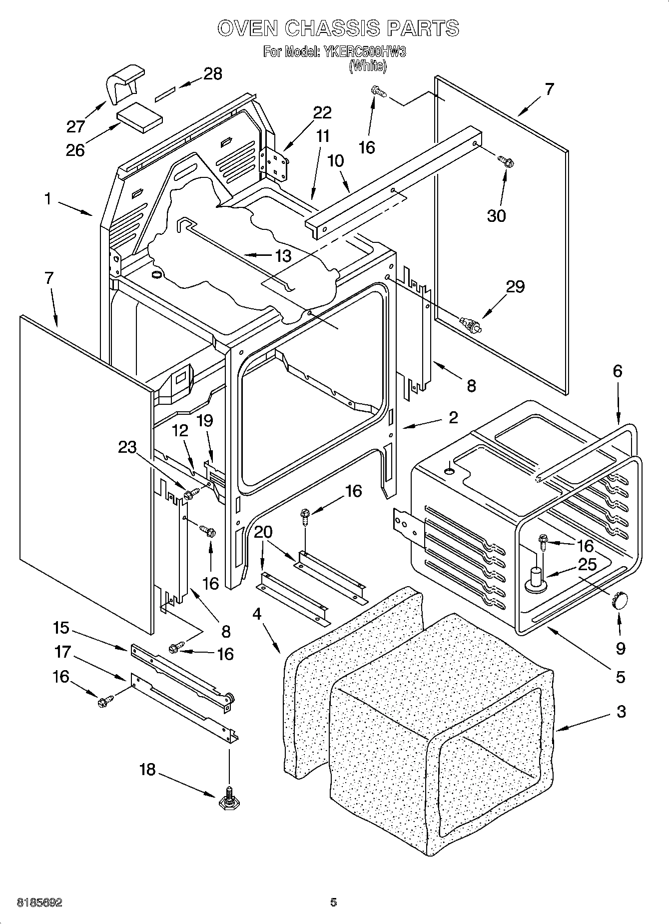 04 - OVEN CHASSIS PARTS