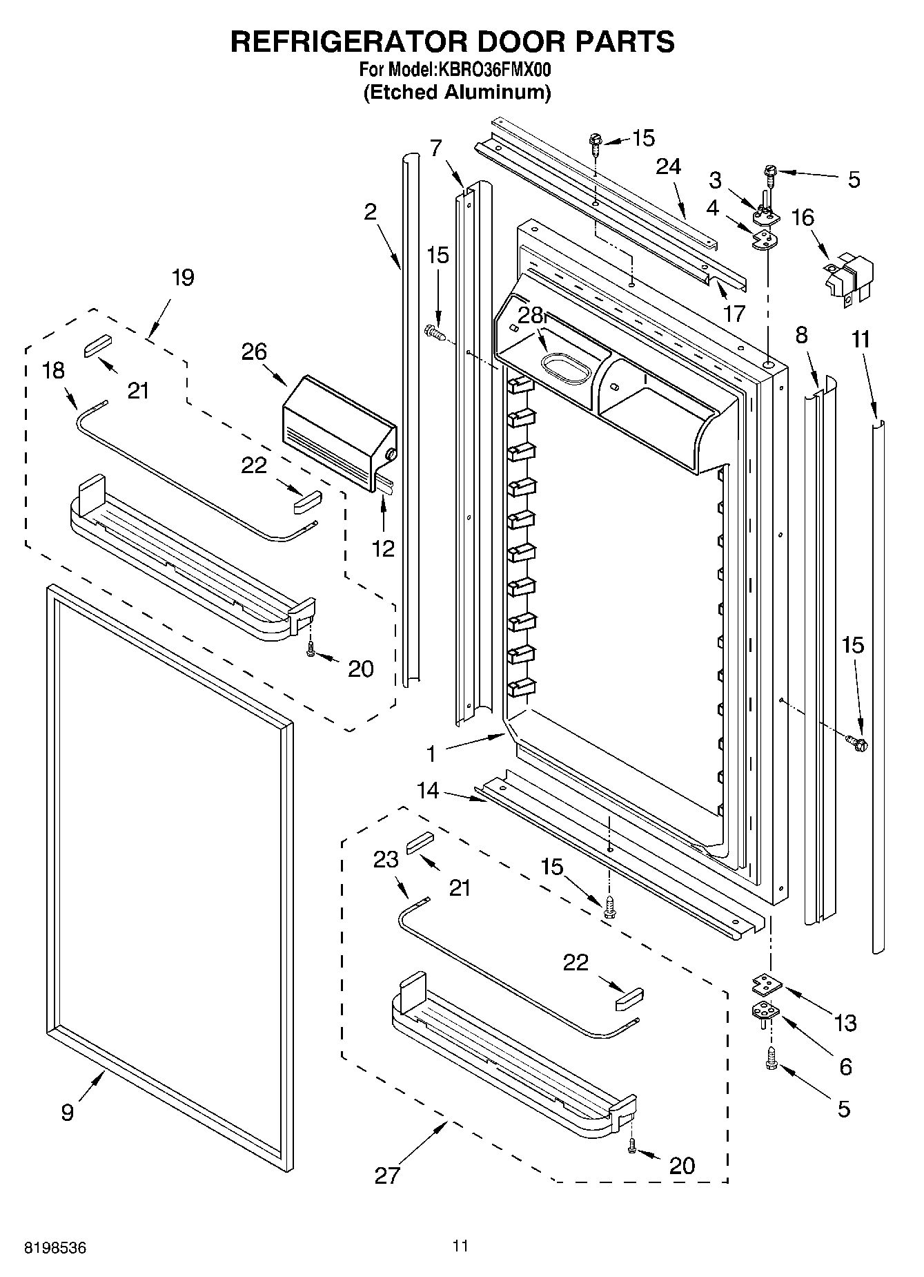 07 - REFRIGERATOR DOOR PARTS