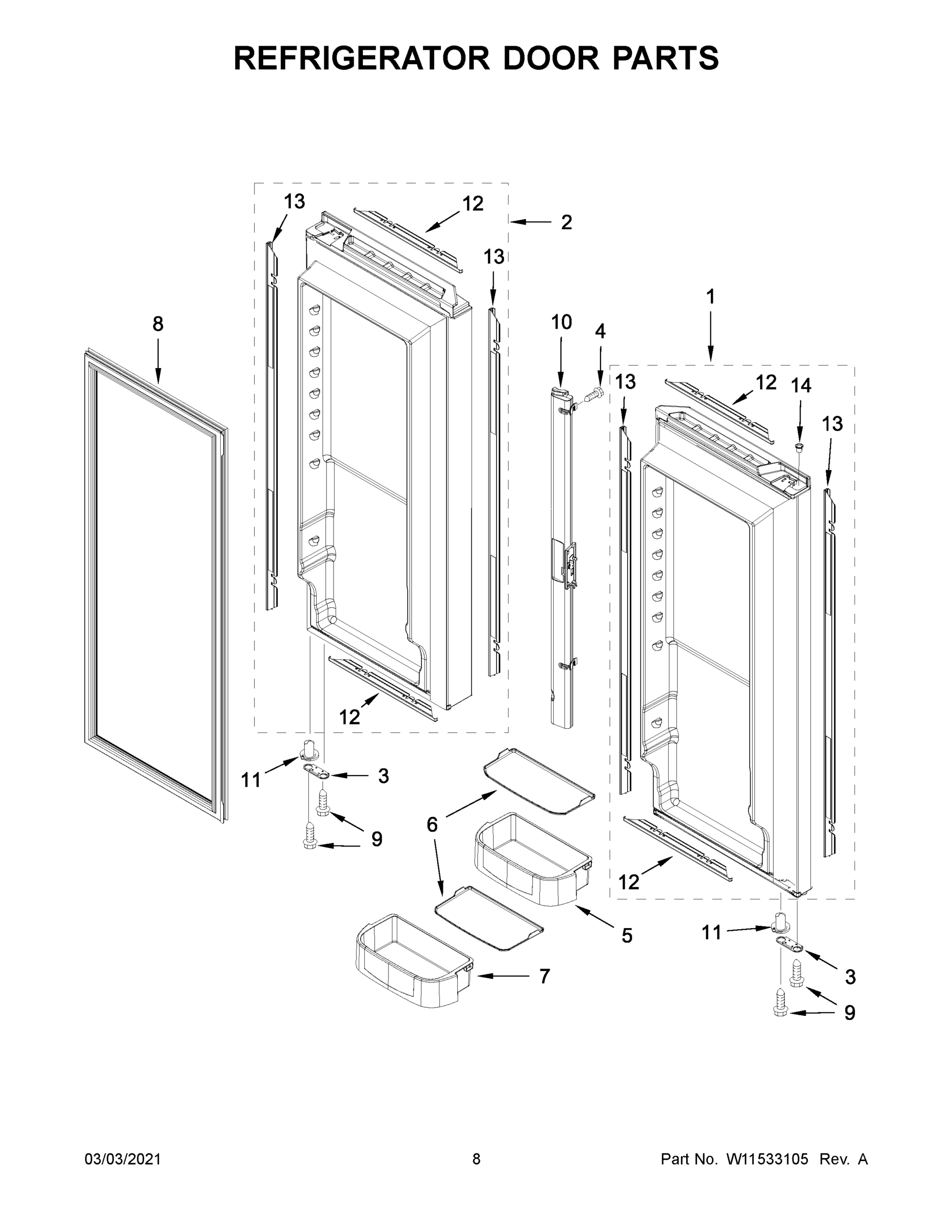 05 - REFRIGERATOR DOOR PARTS