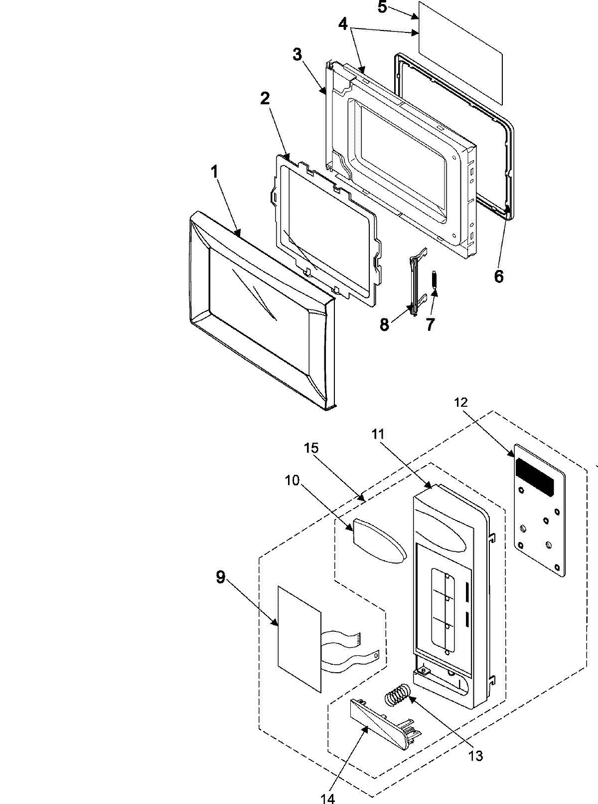 02 - CONTROL PANEL/DOOR ASSEMBLY