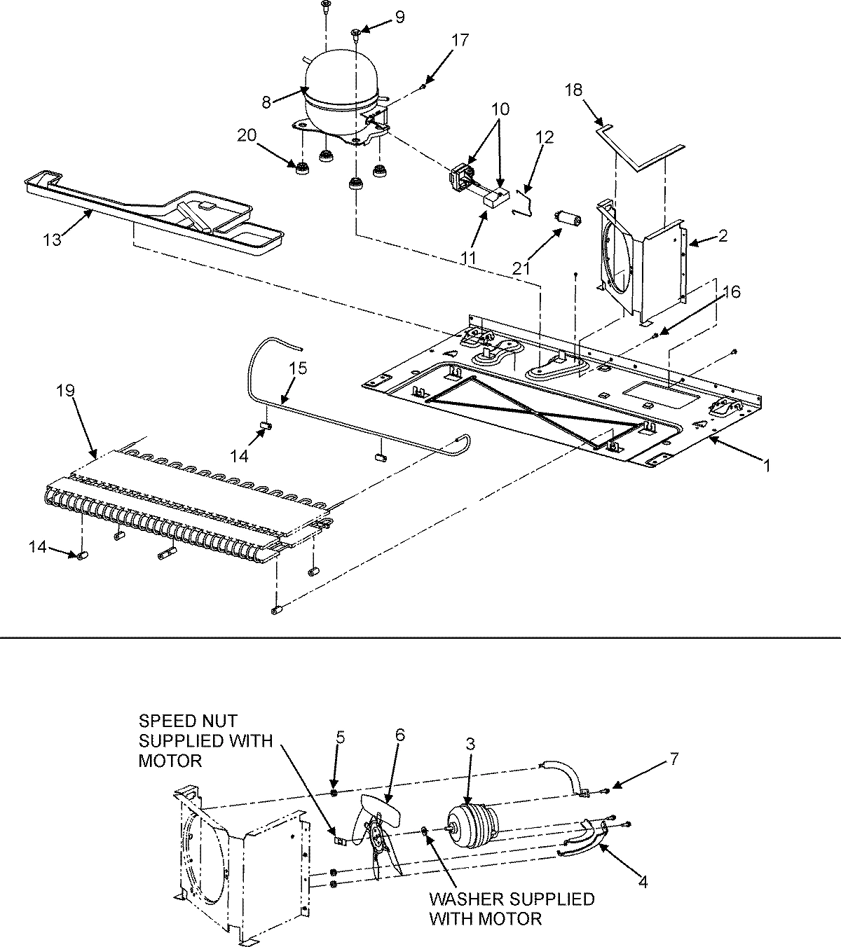 02 - COMPRESSOR & COND MOTOR