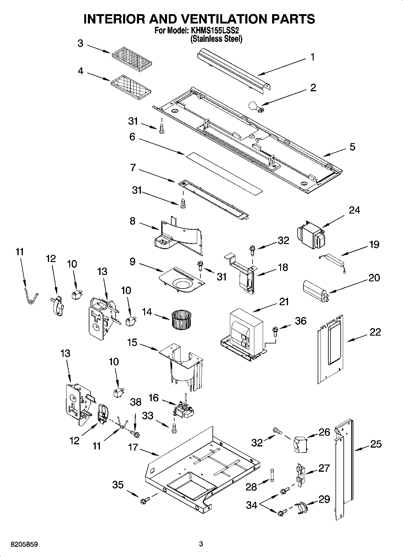 03 - INTERIOR AND VENTILATION PARTS