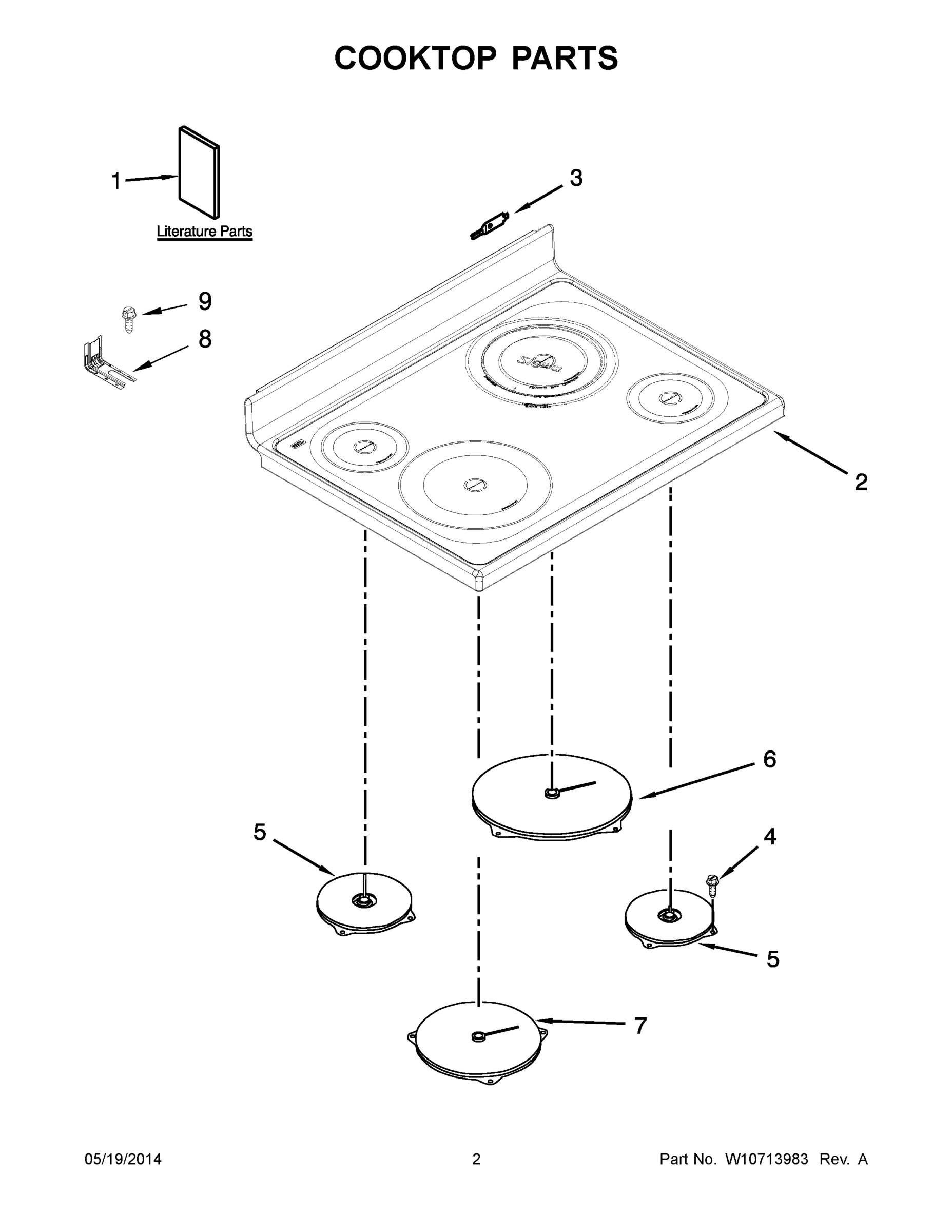 02 - COOKTOP PARTS