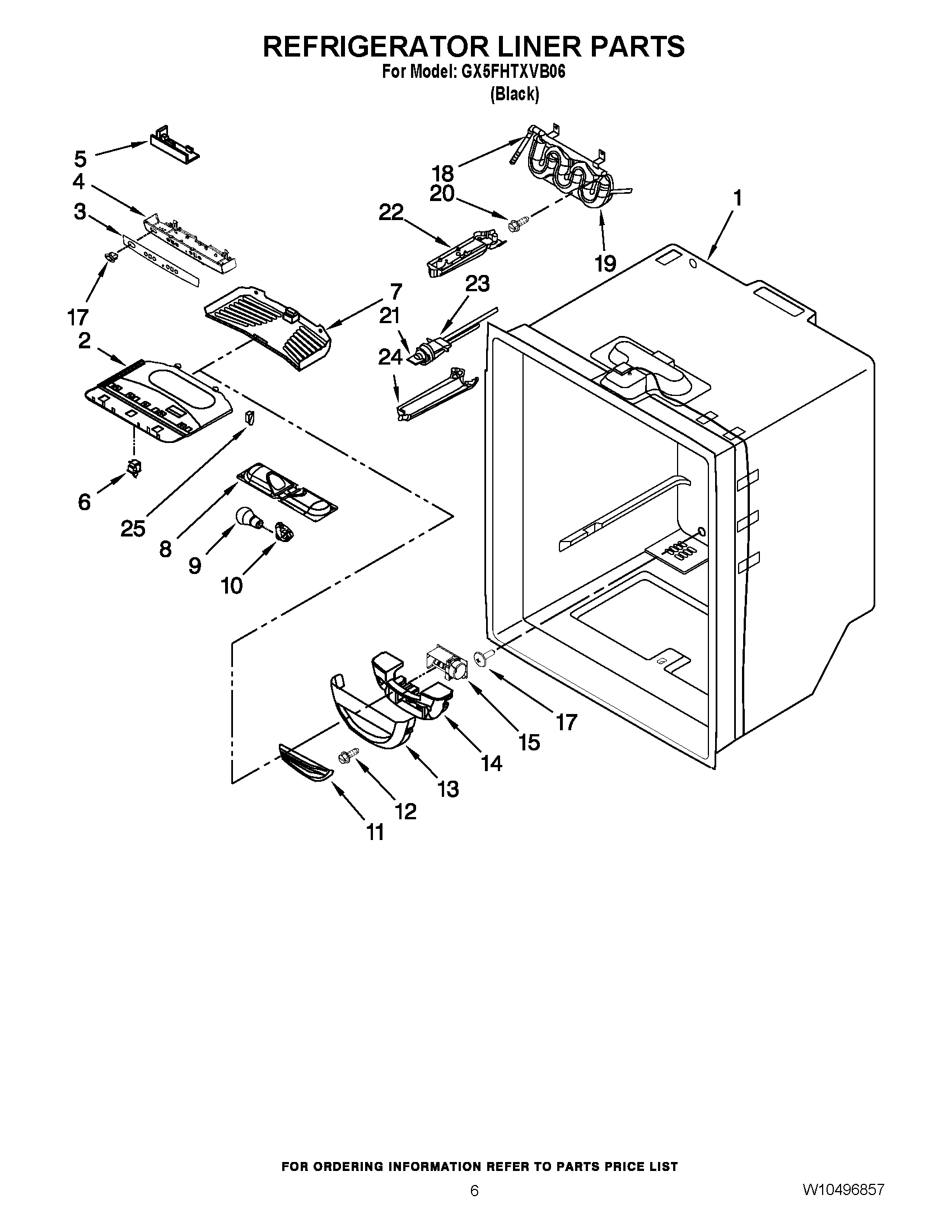 04 - REFRIGERATOR LINER PARTS