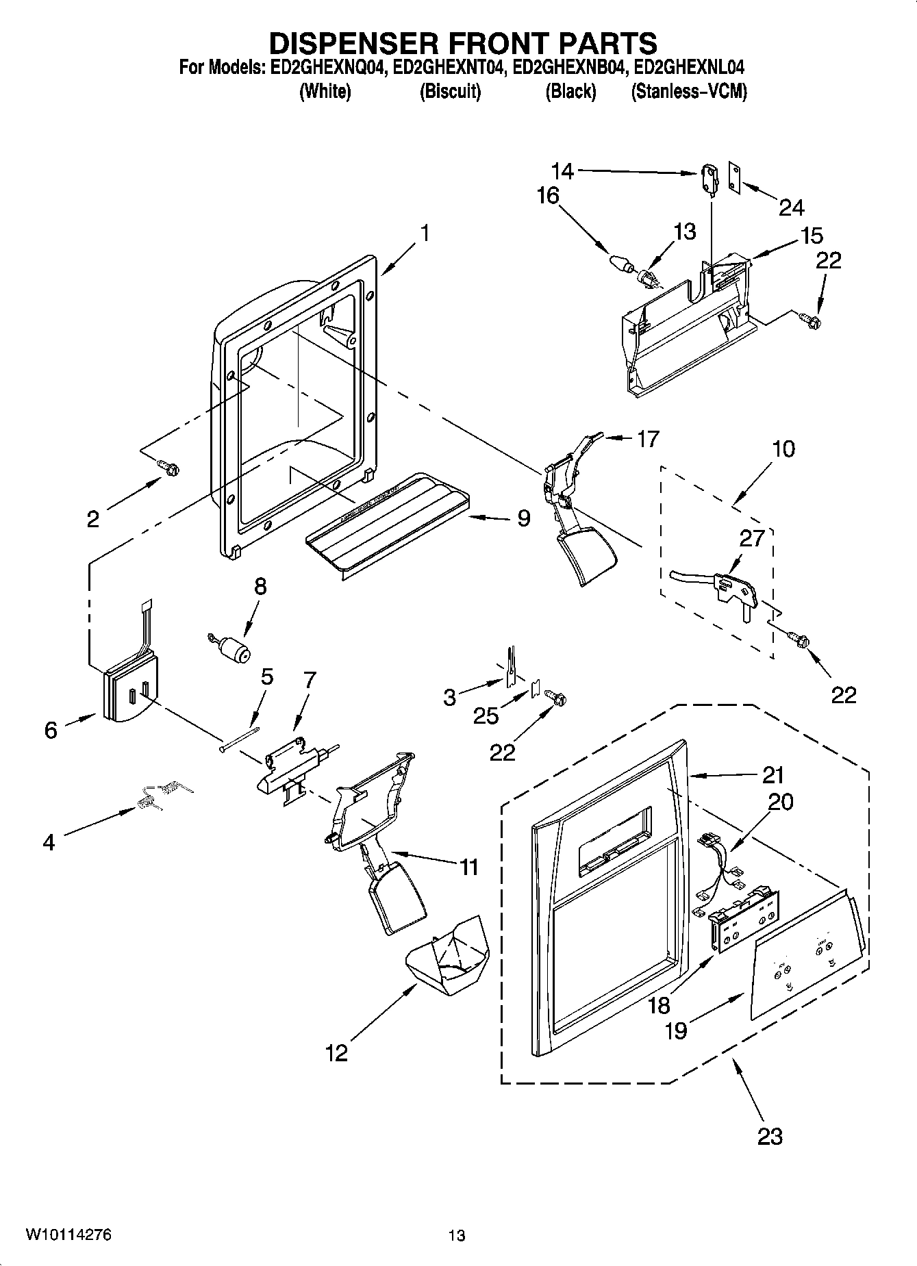 08 - DISPENSER FRONT PARTS