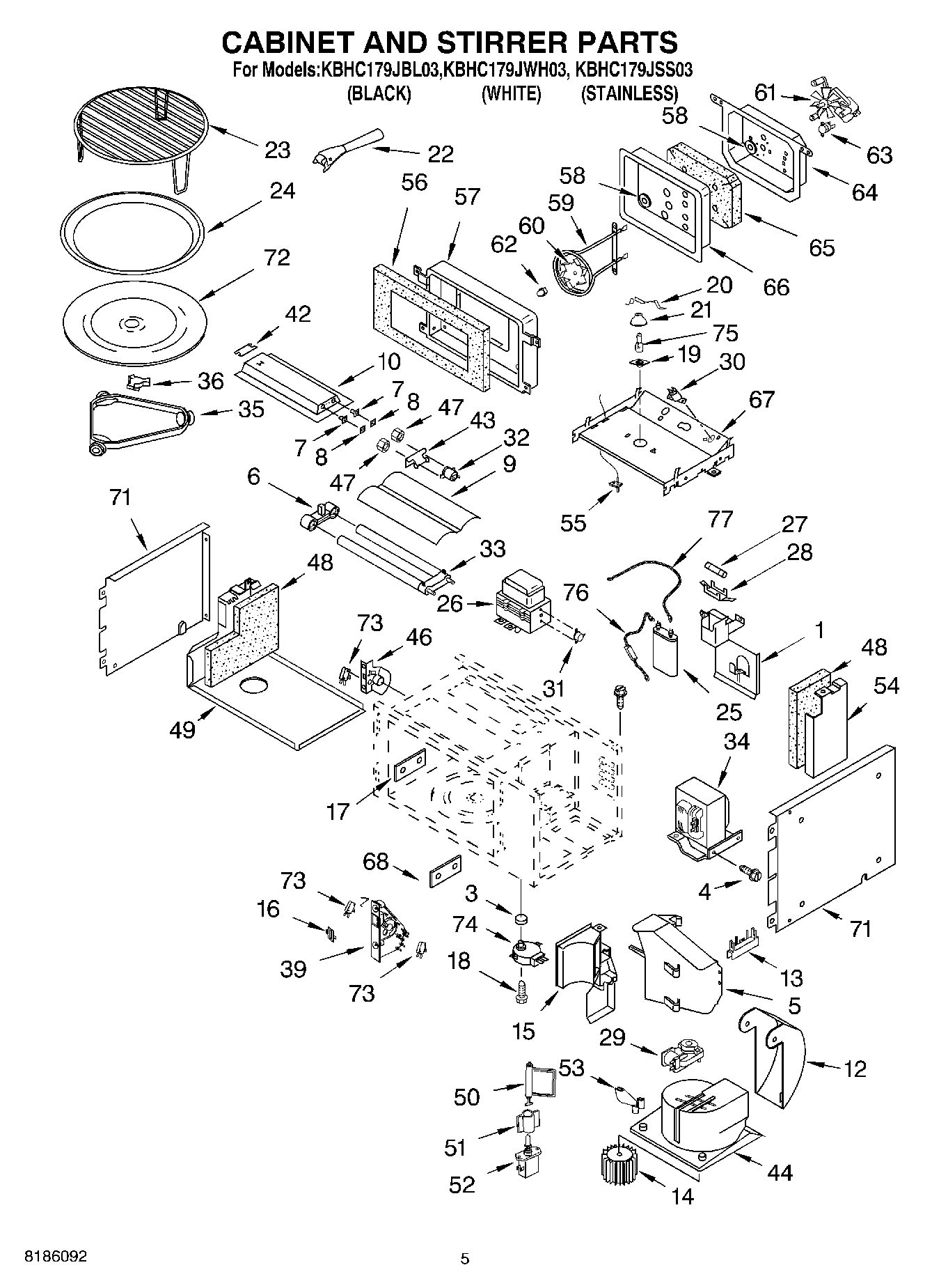 04 - CABINET AND STIRRER PARTS