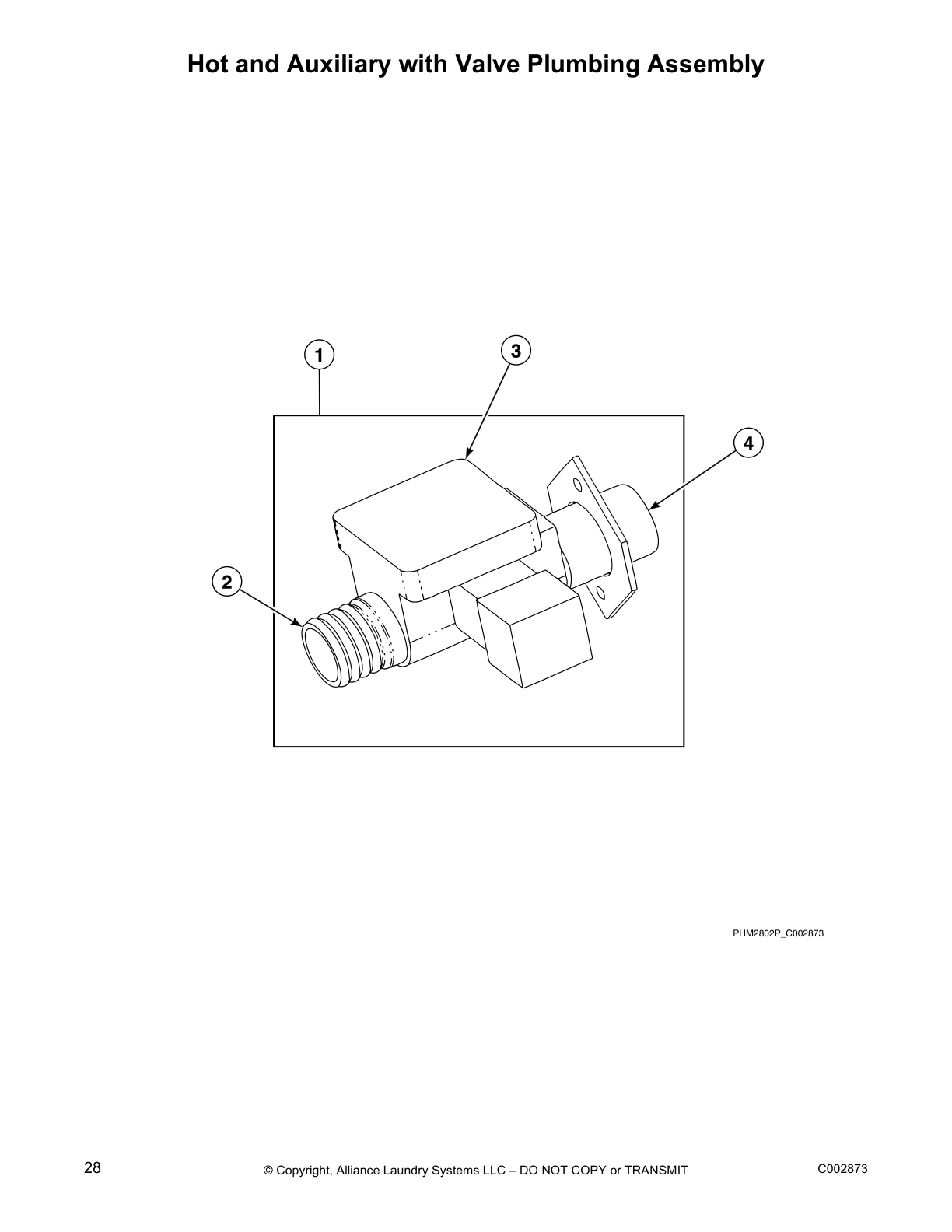 Hot and Auxiliary with Valve Plumbing Assembly