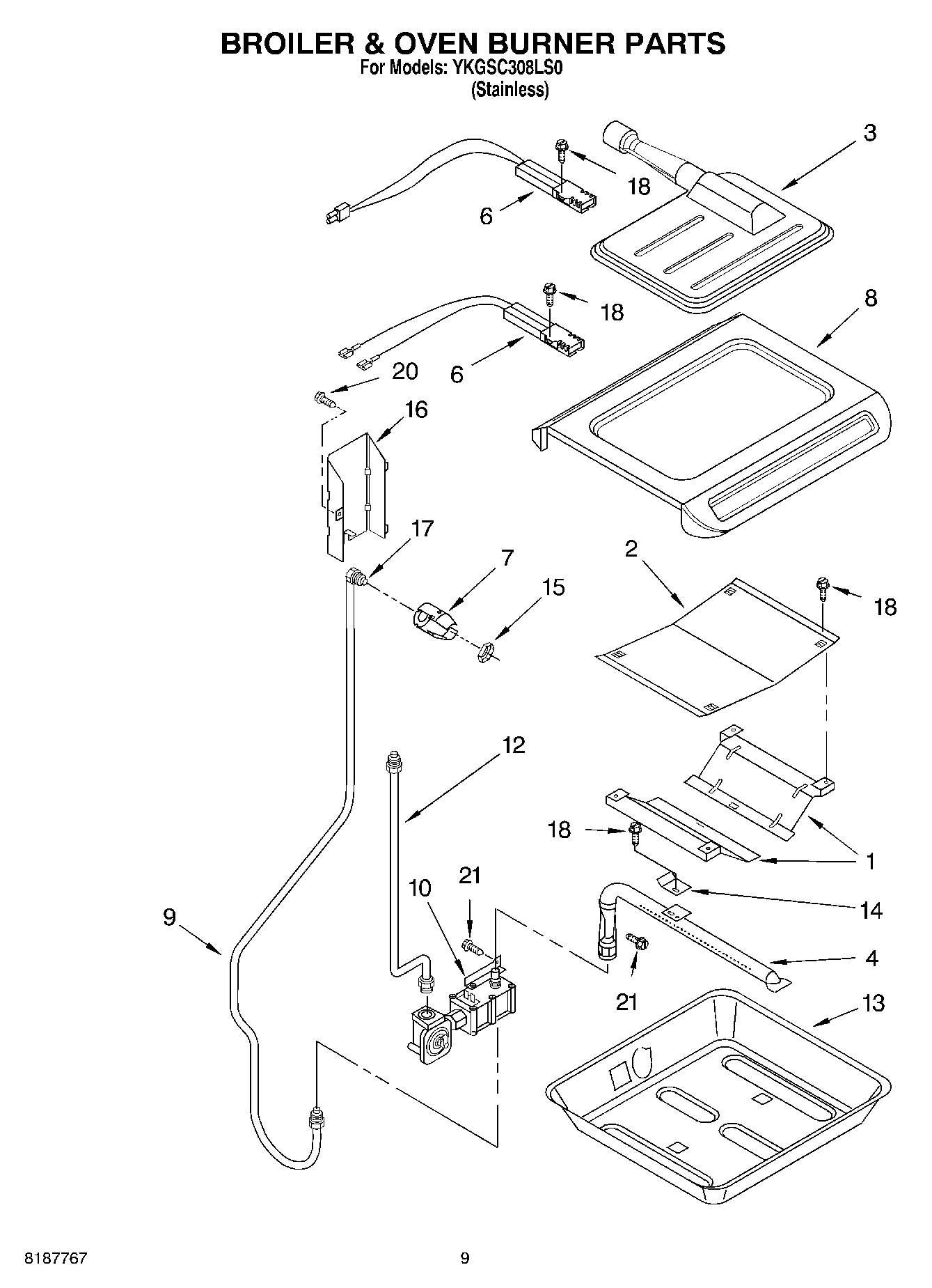06 - BROILER & OVEN BURNER PARTS