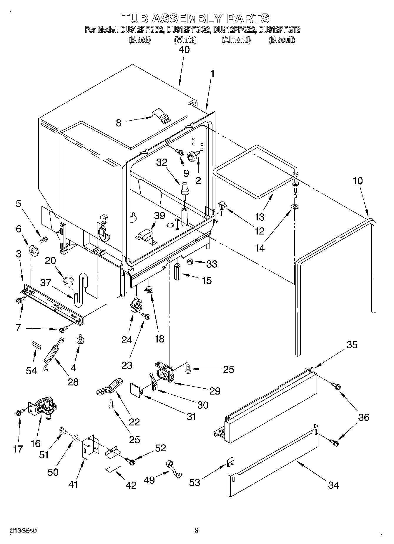 03 - TUB ASSEMBLY