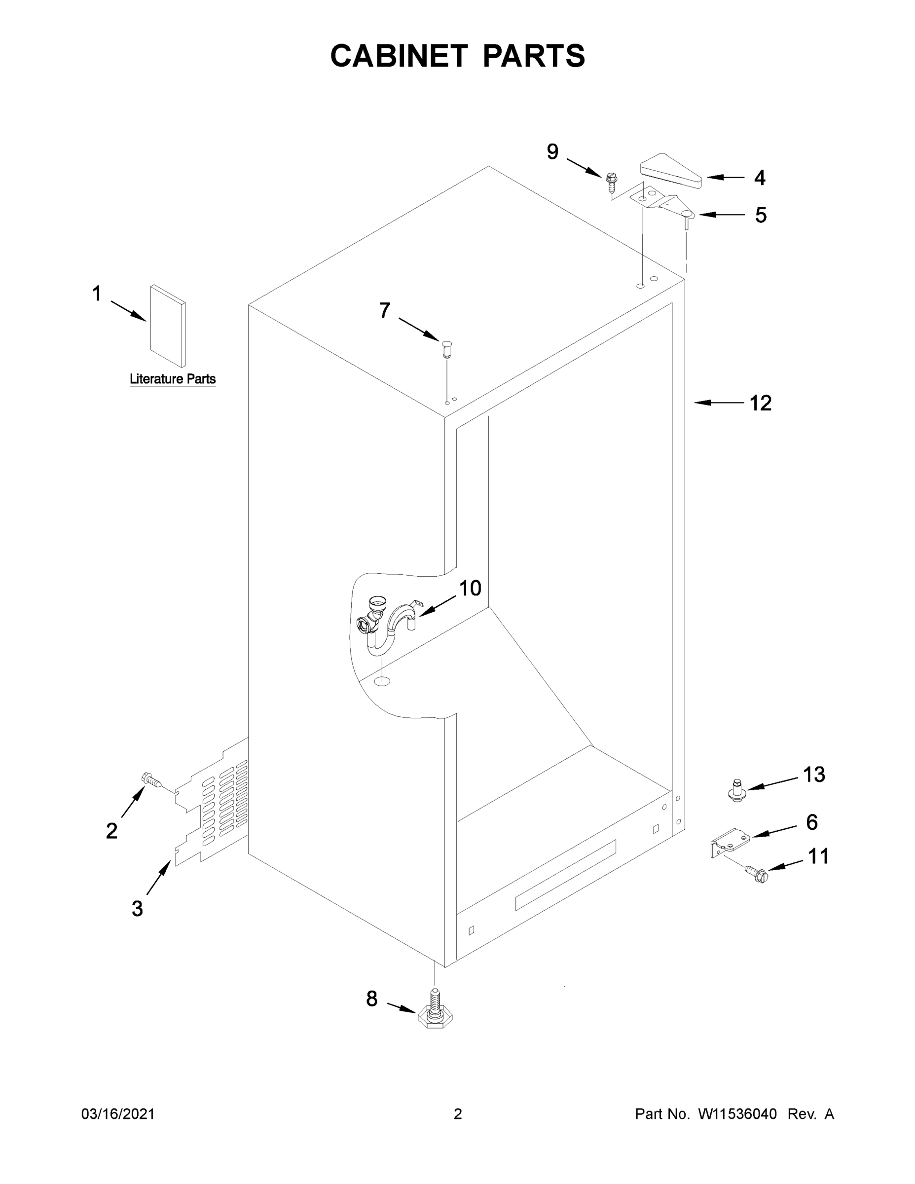 02 - CABINET PARTS
