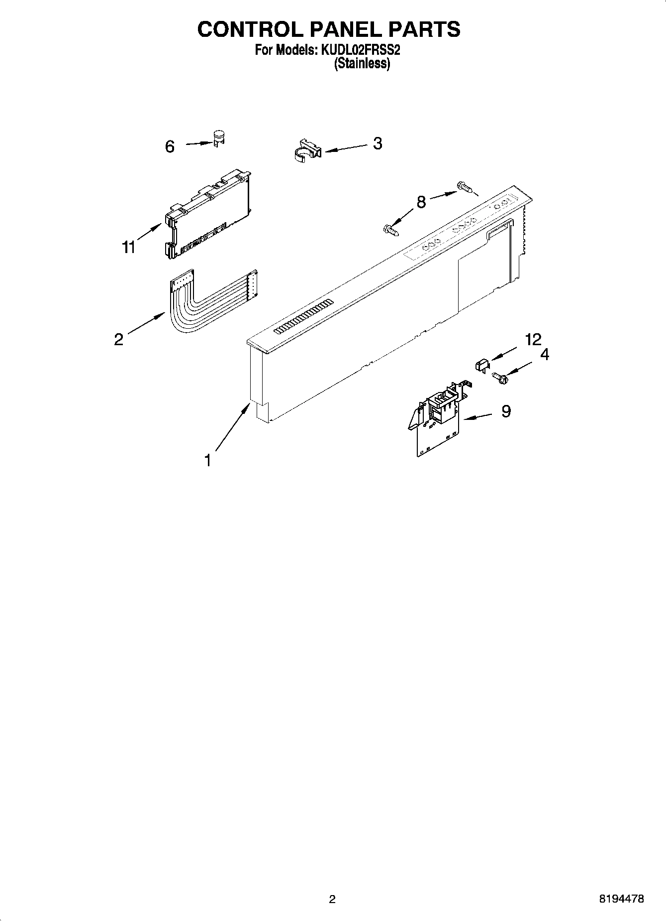 02 - CONTROL PANEL PARTS