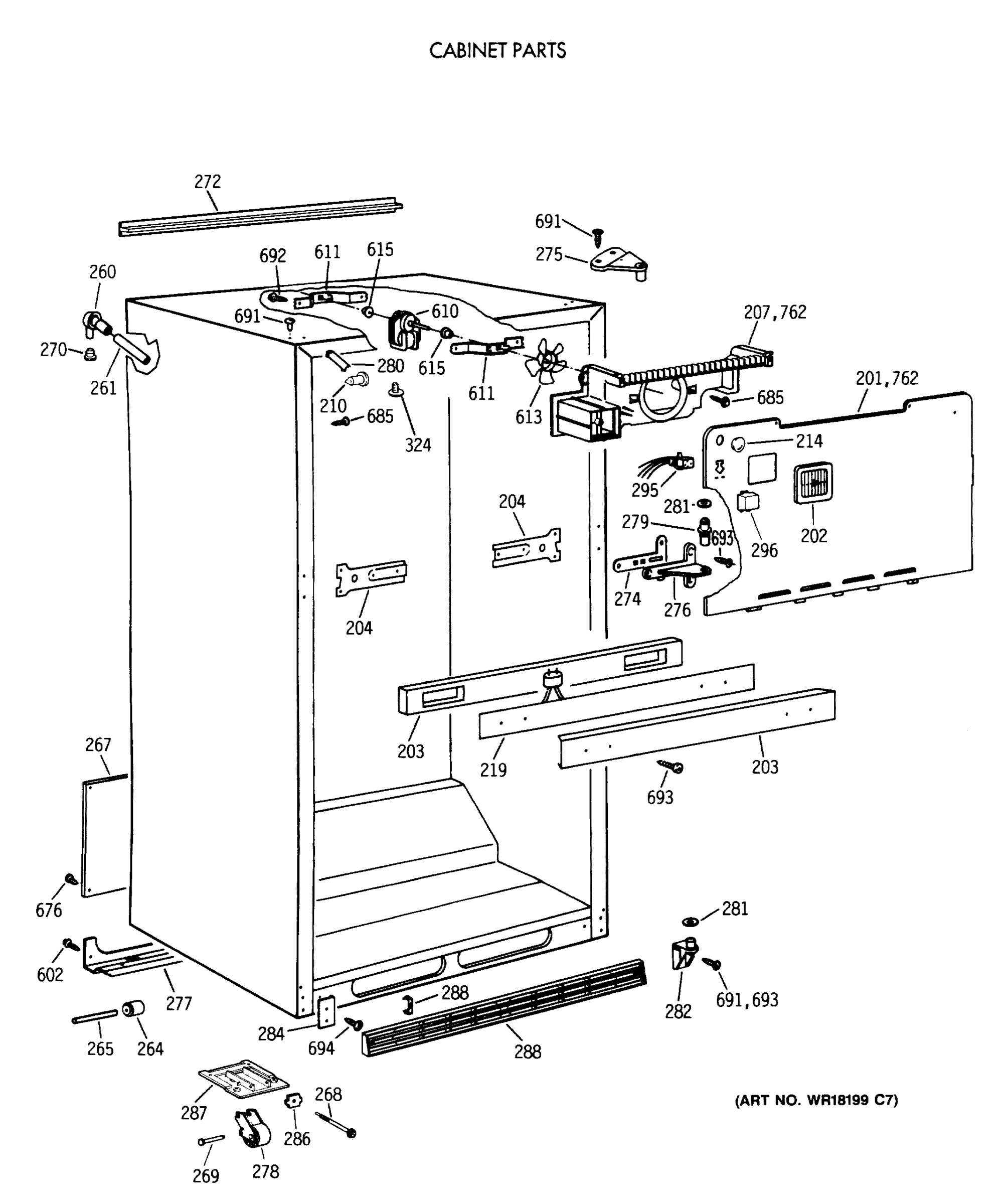 CABINET PARTS
