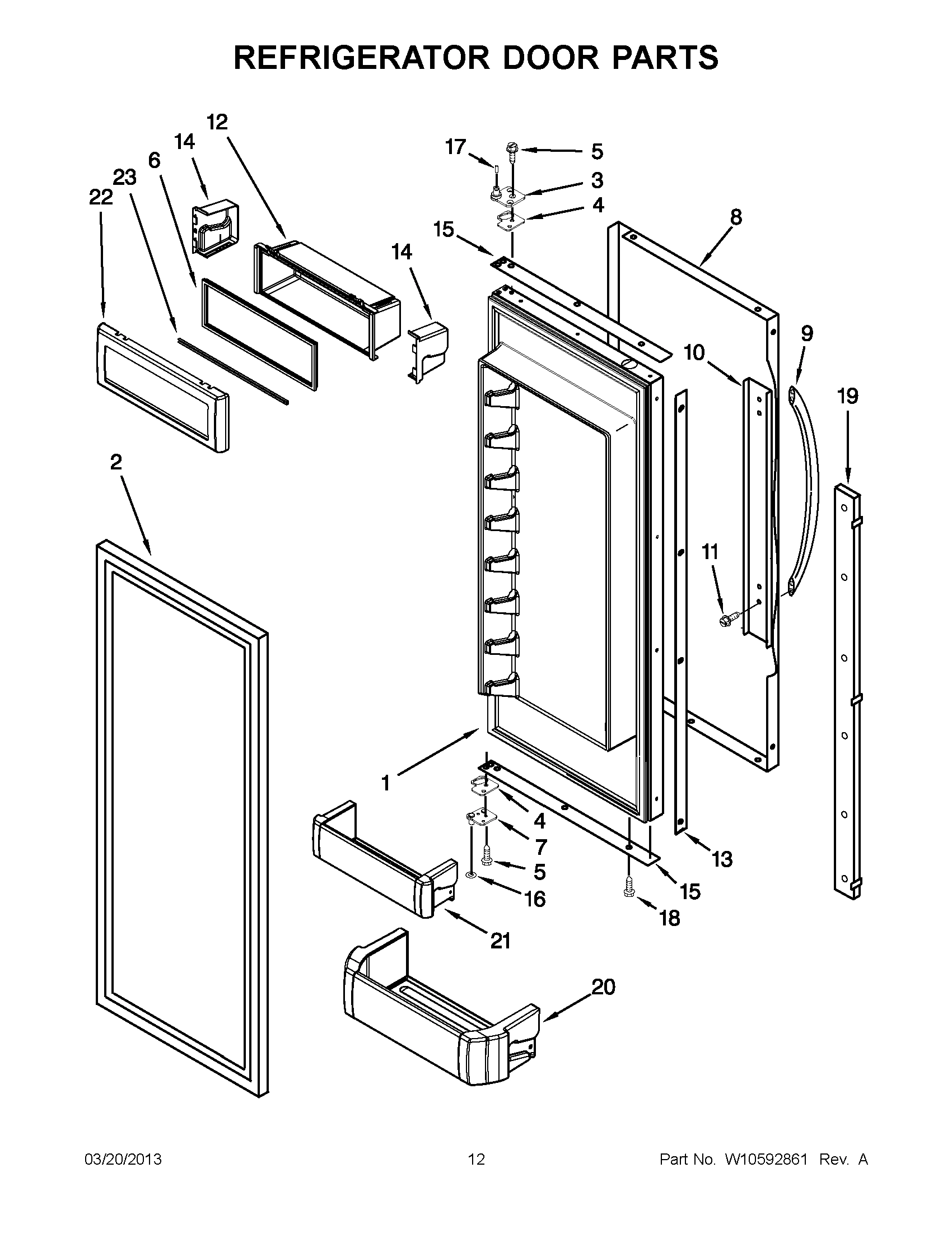 06 - REFRIGERATOR DOOR PARTS