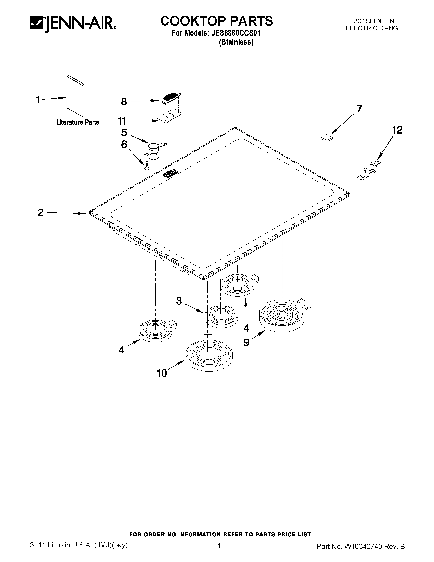 01 - COOKTOP PARTS