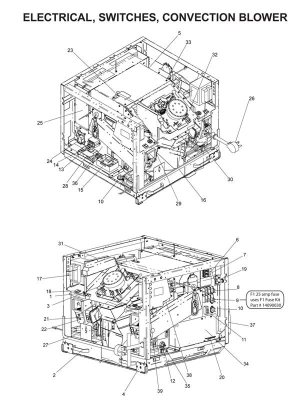 ELECTRICAL, SWITCHES, CONVECTION BLOWER