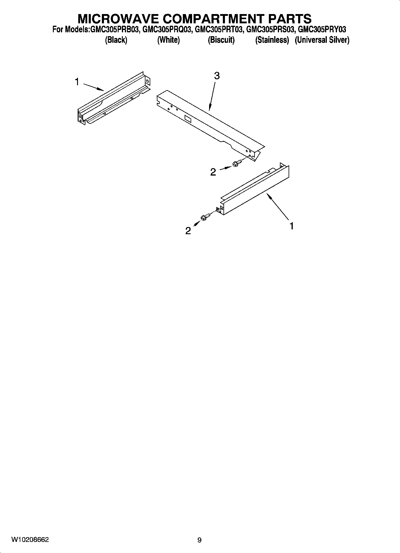 07 - MICROWAVE COMPARTMENT PARTS
