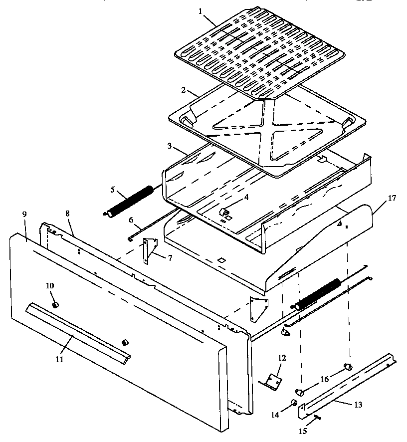 02 - BROILER DRAWER ASSY