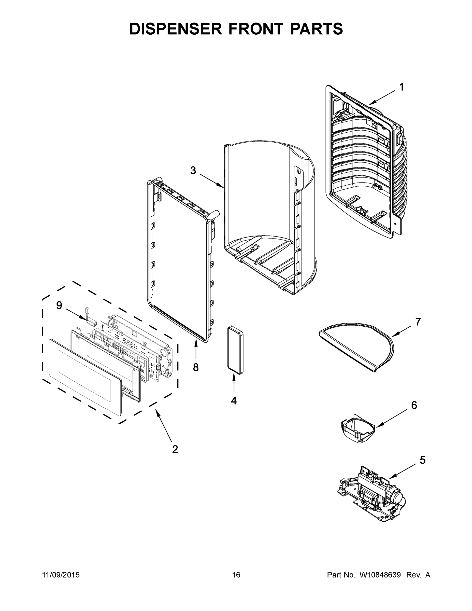 09 - DISPENSER FRONT PARTS