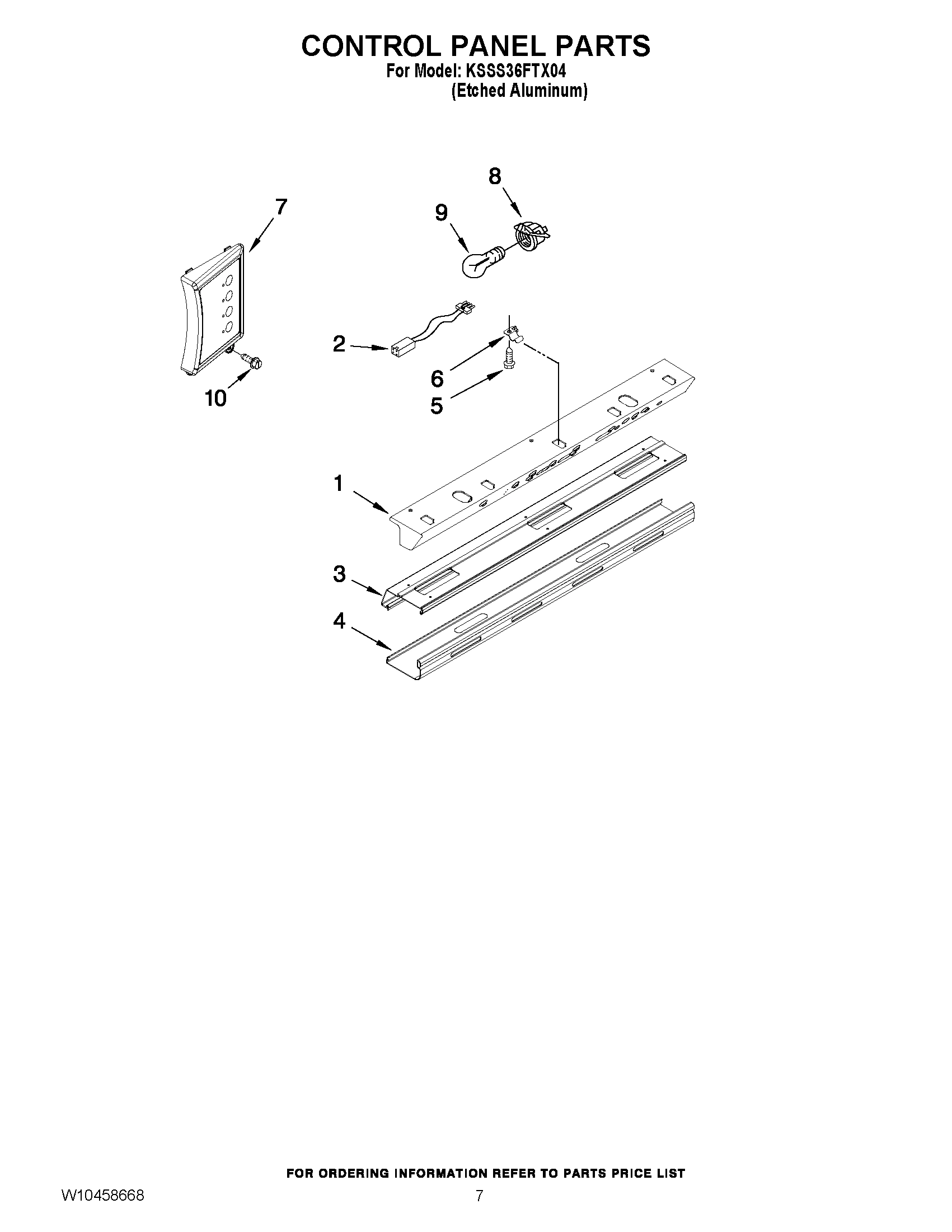 05 - CONTROL PANEL PARTS