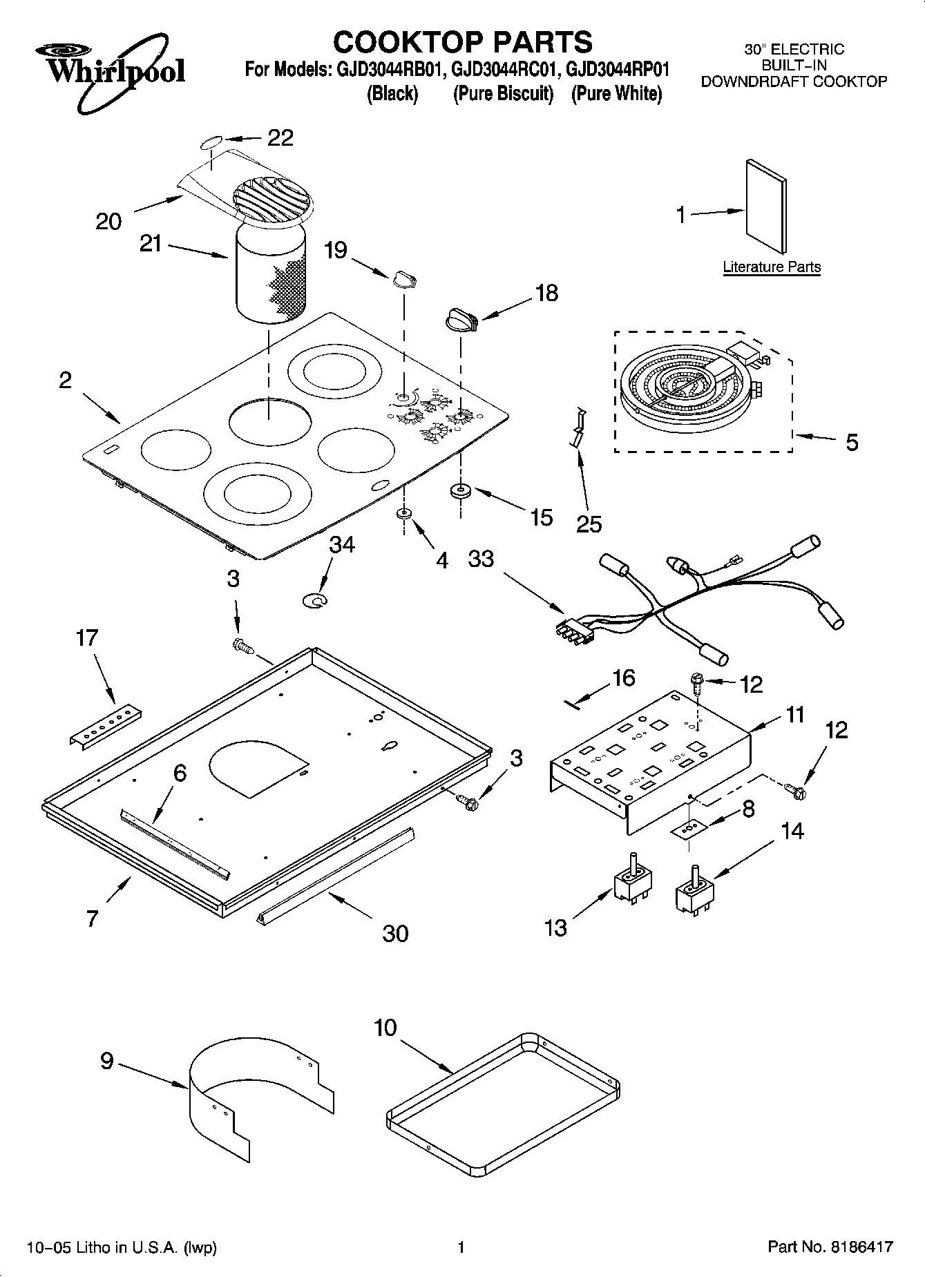 01 - COOKTOP PARTS
