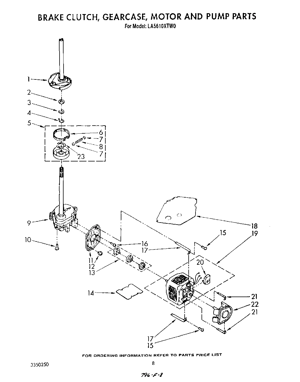 06 - BRAKE, CLUTCH, GEARCASE, MOTOR AND PUMP