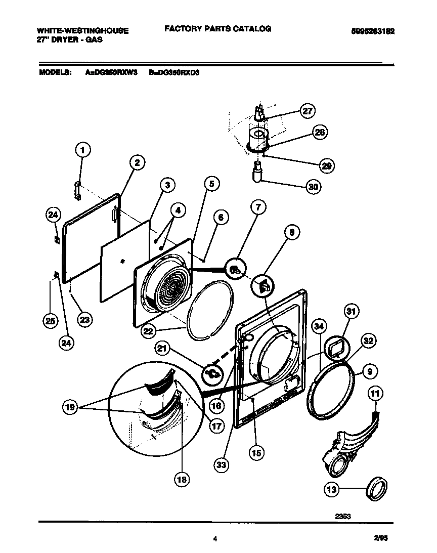 03 - DOOR, FRONT PANEL, LINT FILTER