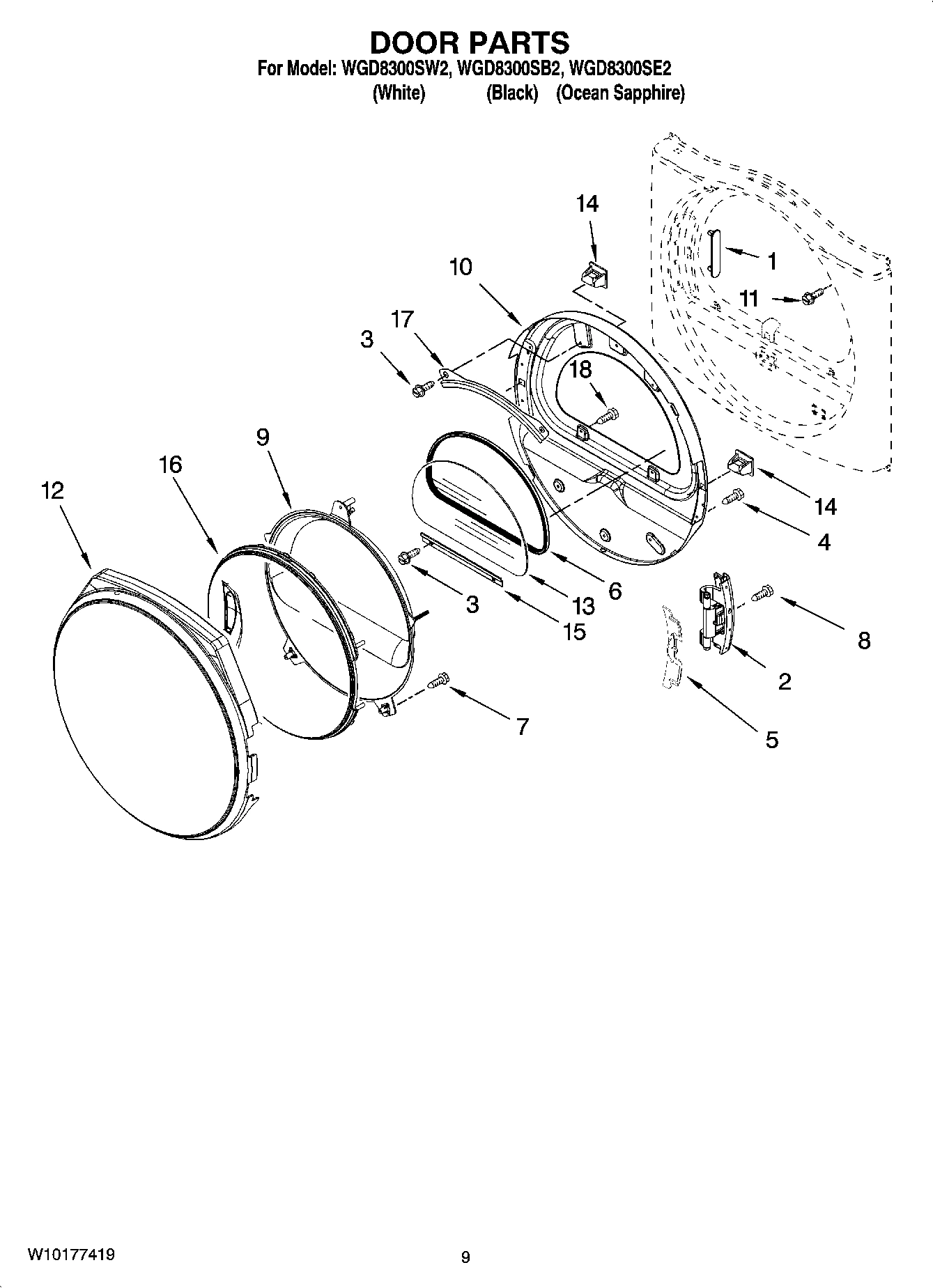05 - DOOR PARTS, OPTIONAL PARTS (NOT INCLUDED)