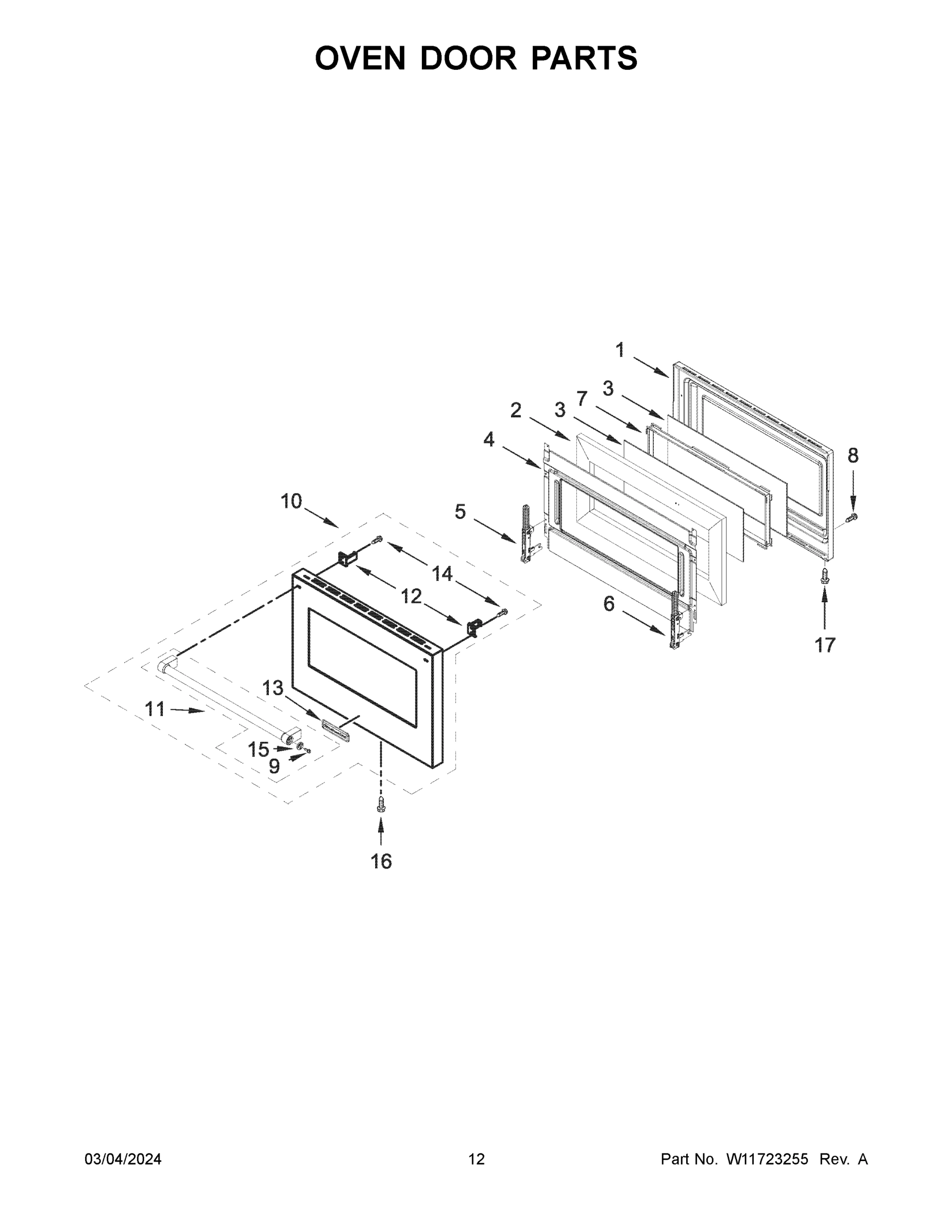 07 - OVEN DOOR PARTS