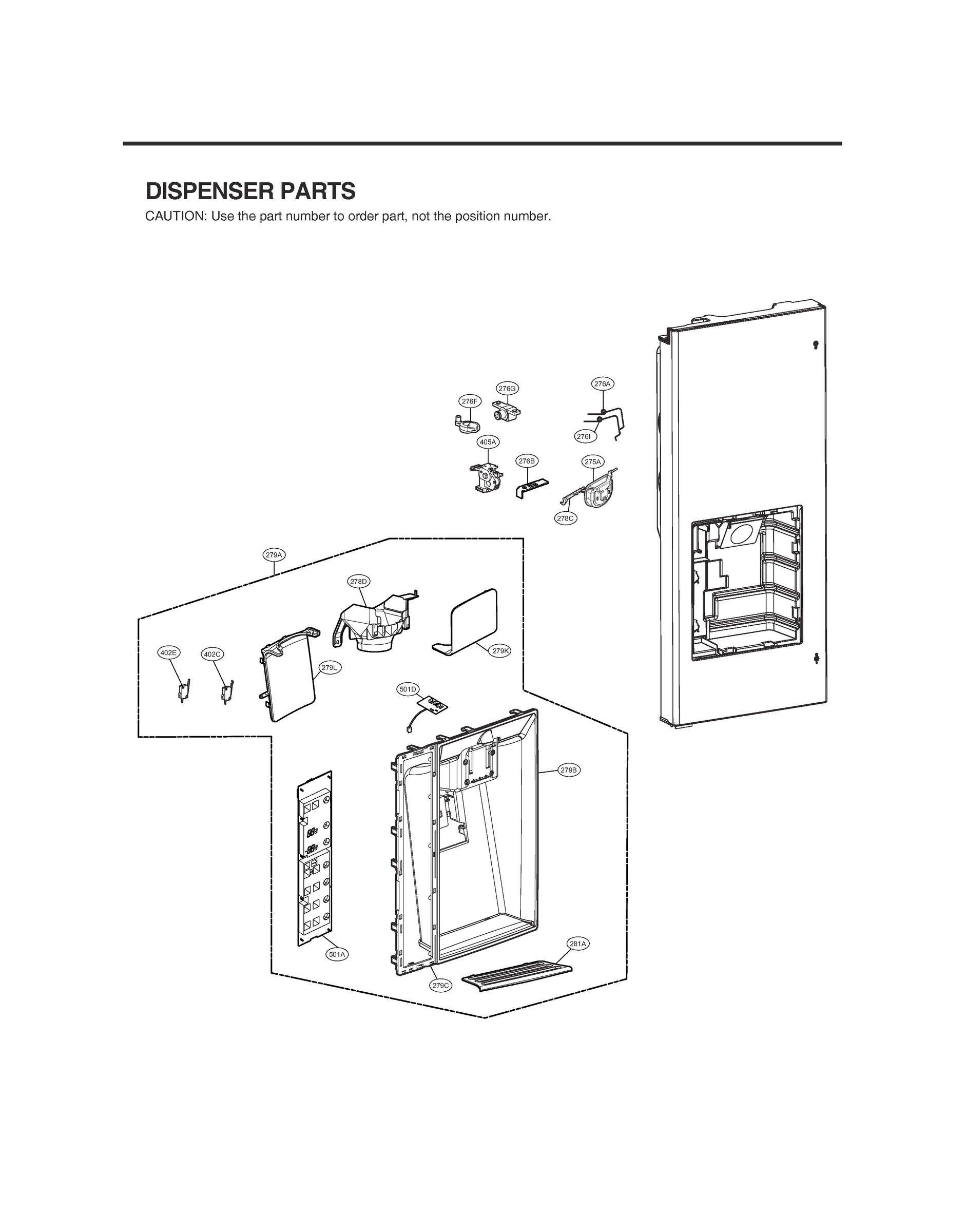 DISPENSER PARTS
