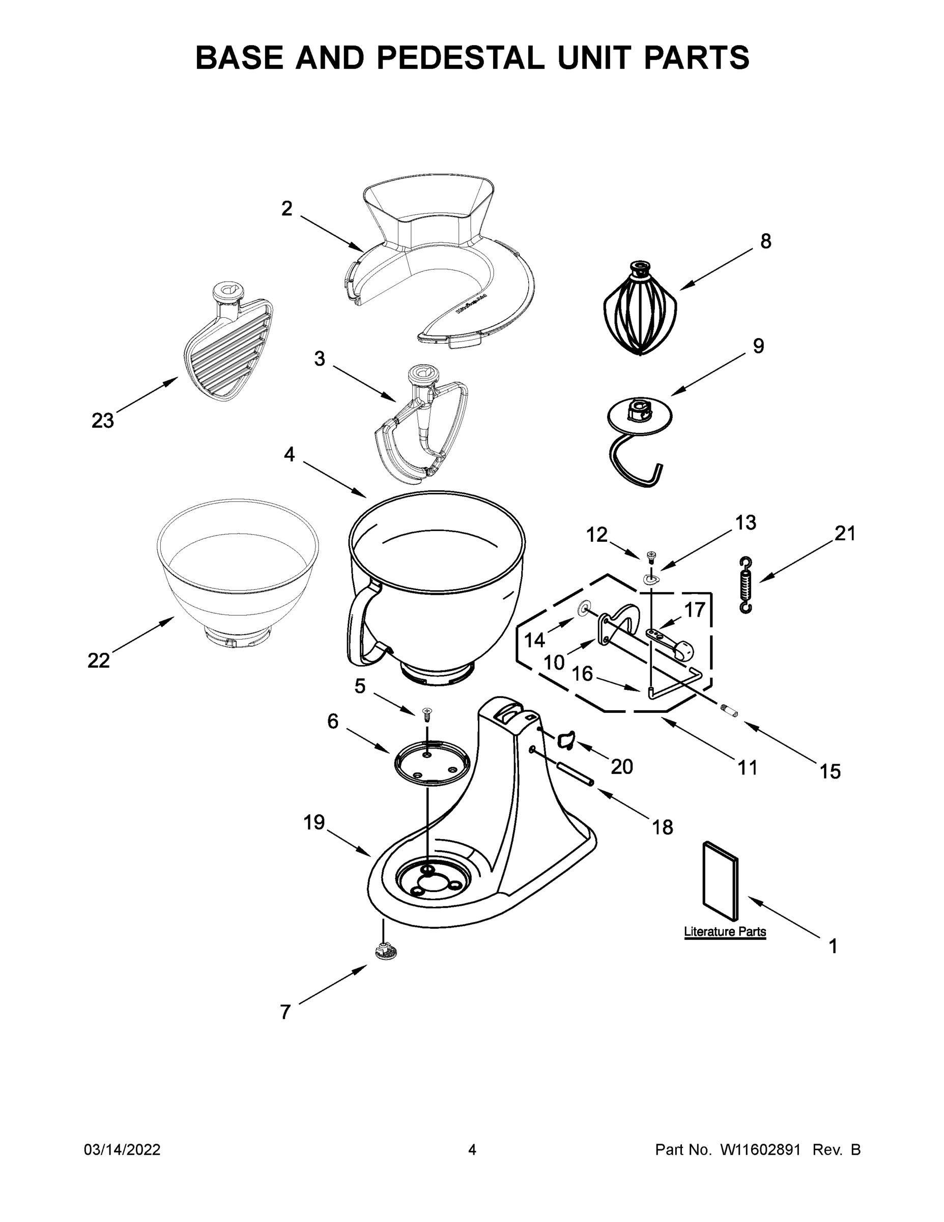 03 - BASE AND PEDESTAL UNIT PARTS