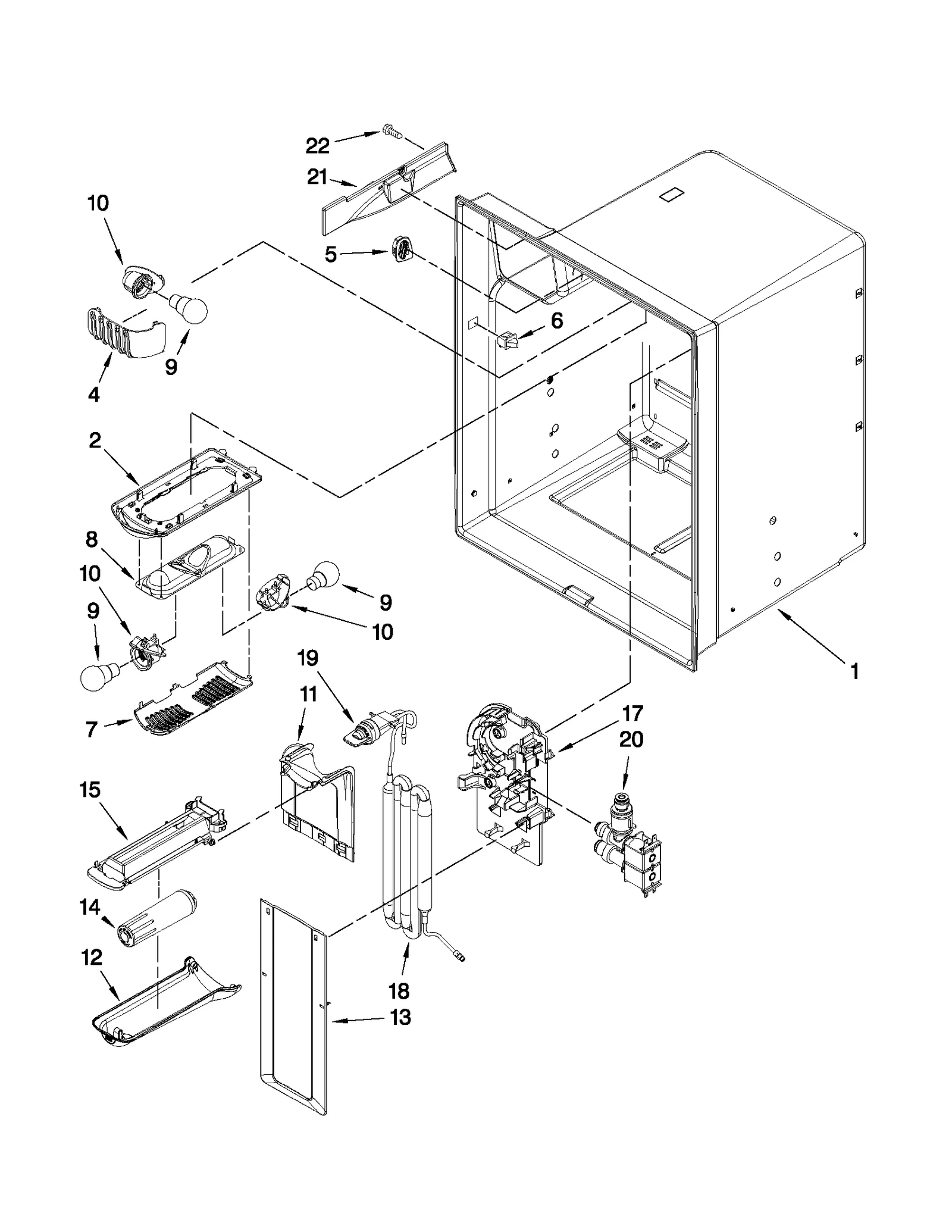 REFRIGERATOR LINER PARTS