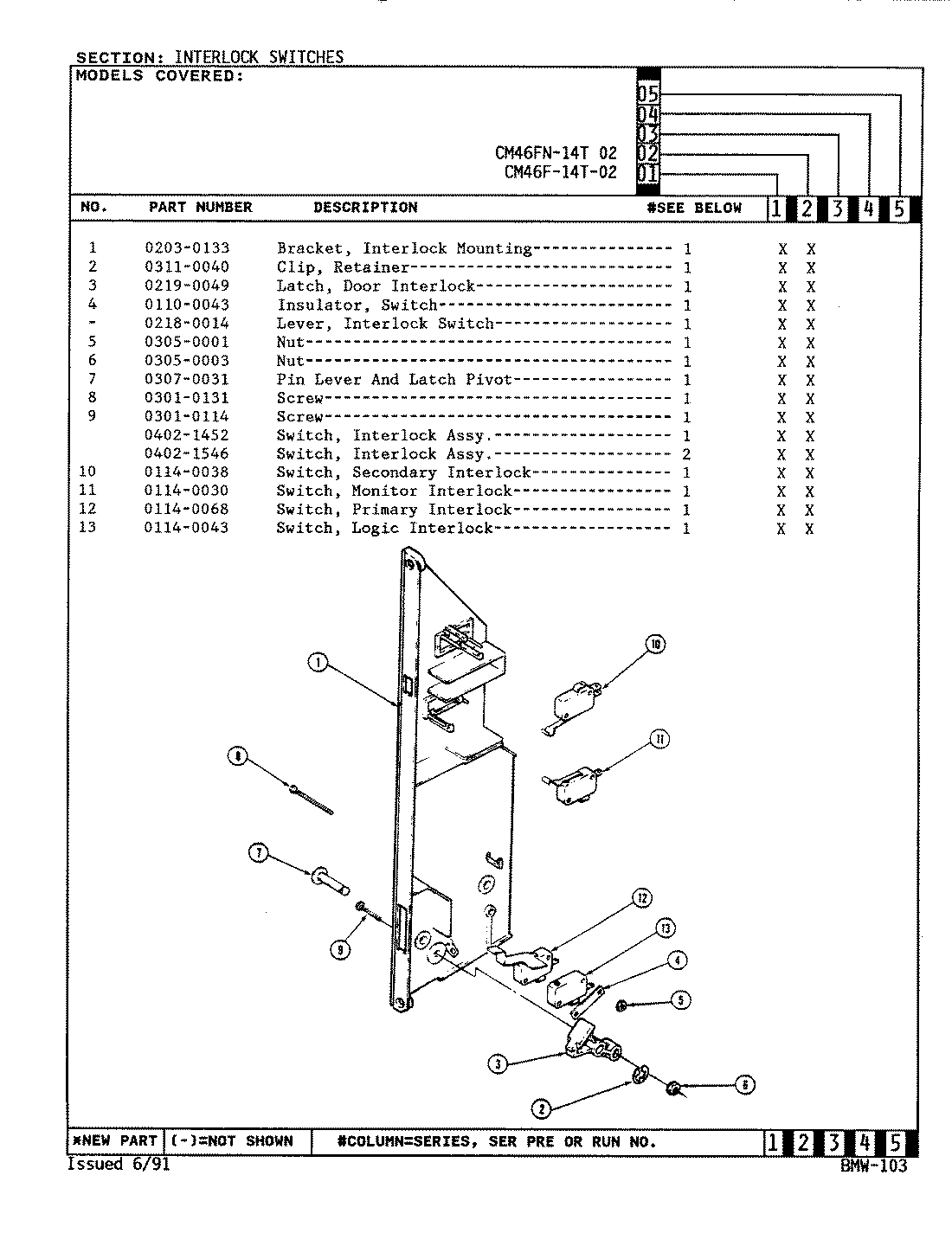 07 - INTERLOCK SWITCHES (CM46F-14T-02)