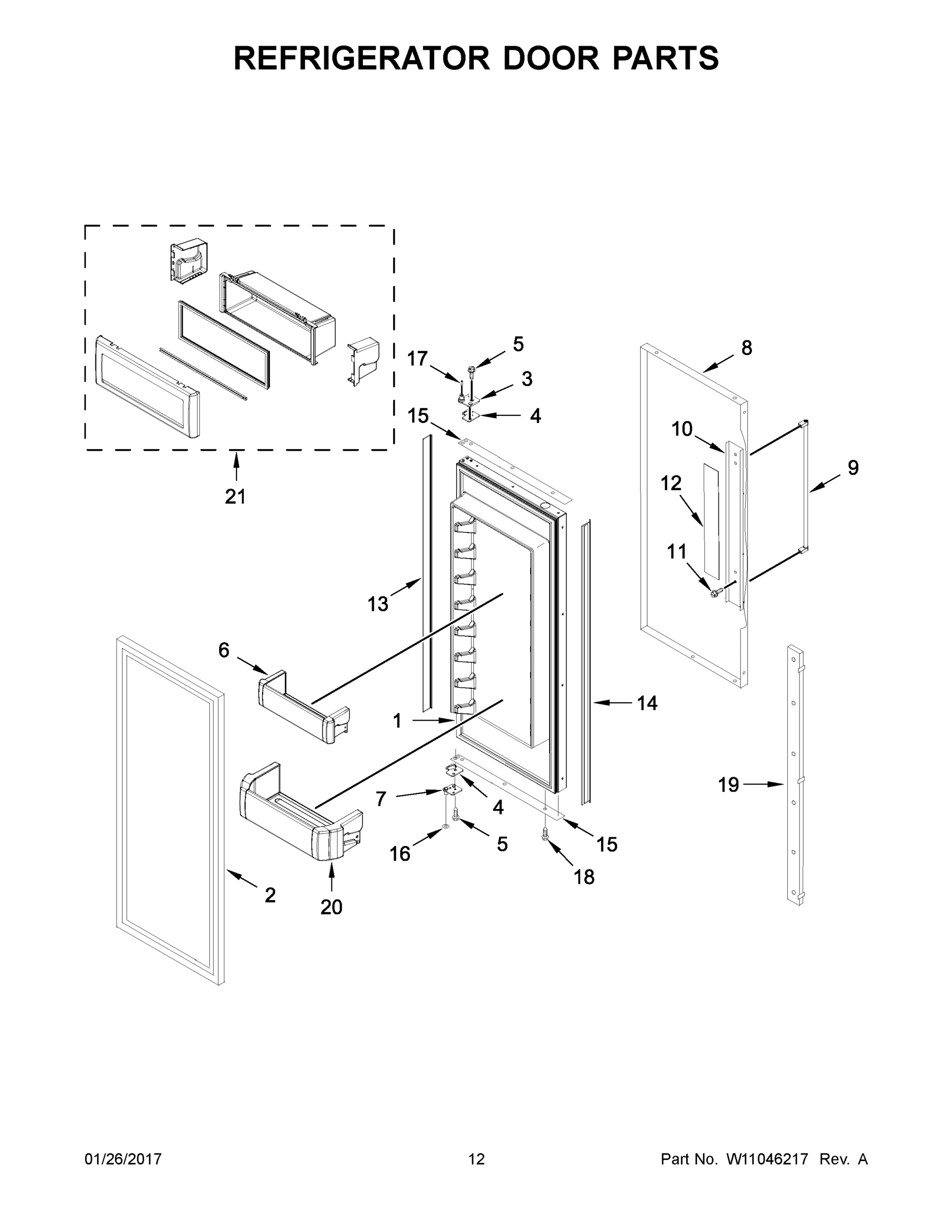 07 - REFRIGERATOR DOOR PARTS