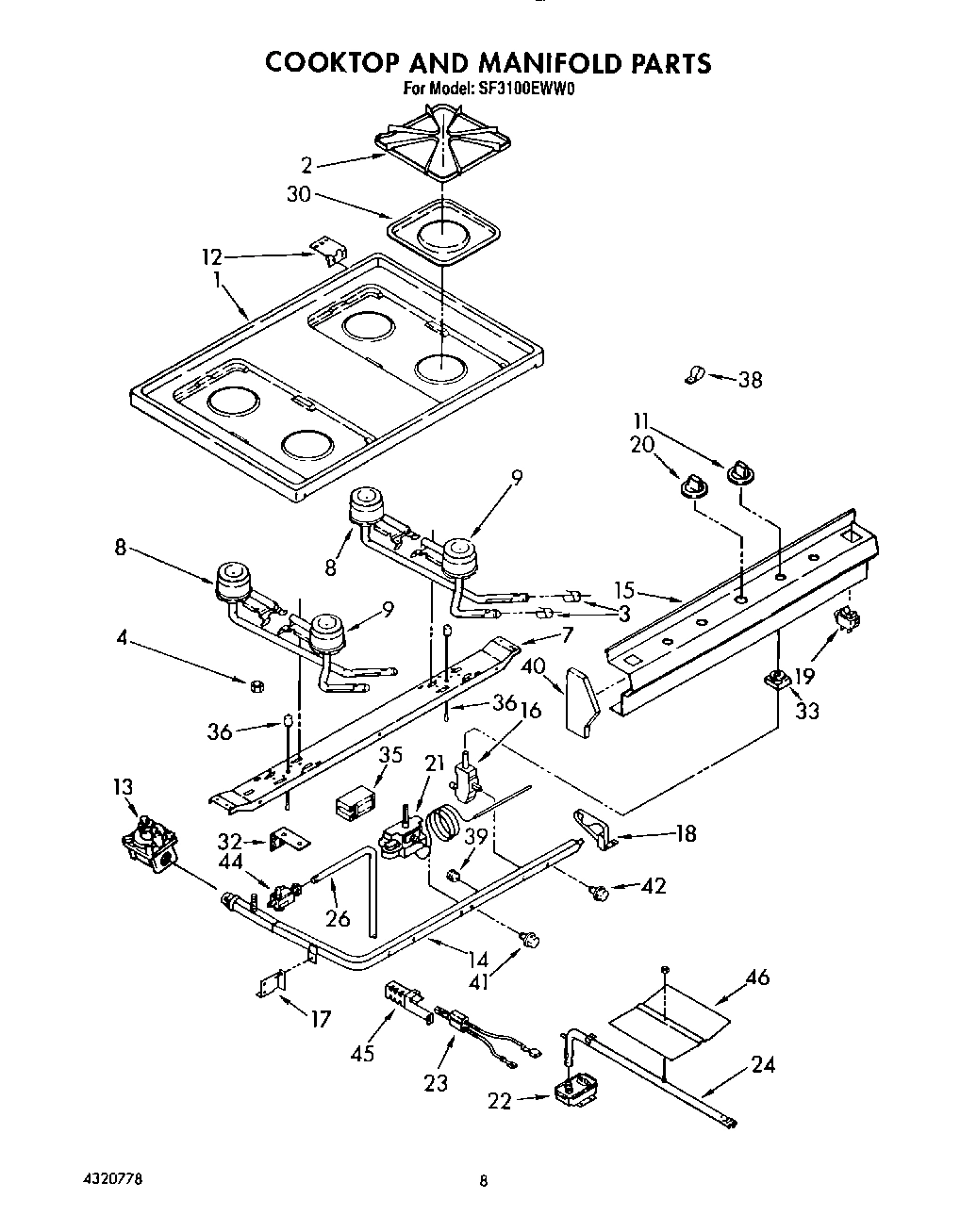 06 - COOKTOP AND MANIFOLD, LIT/OPTIONAL