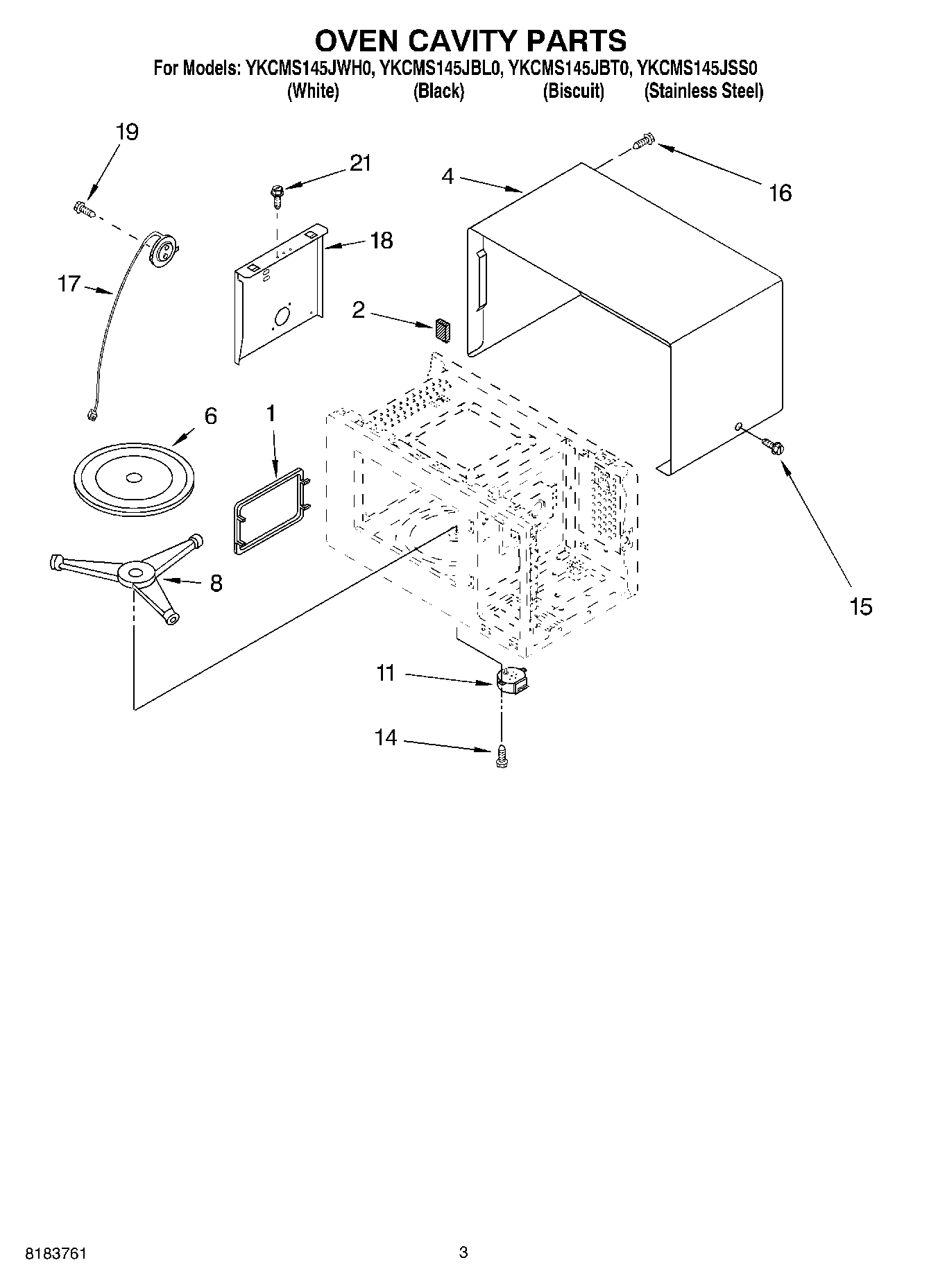 03 - OVEN CAVITY PARTS